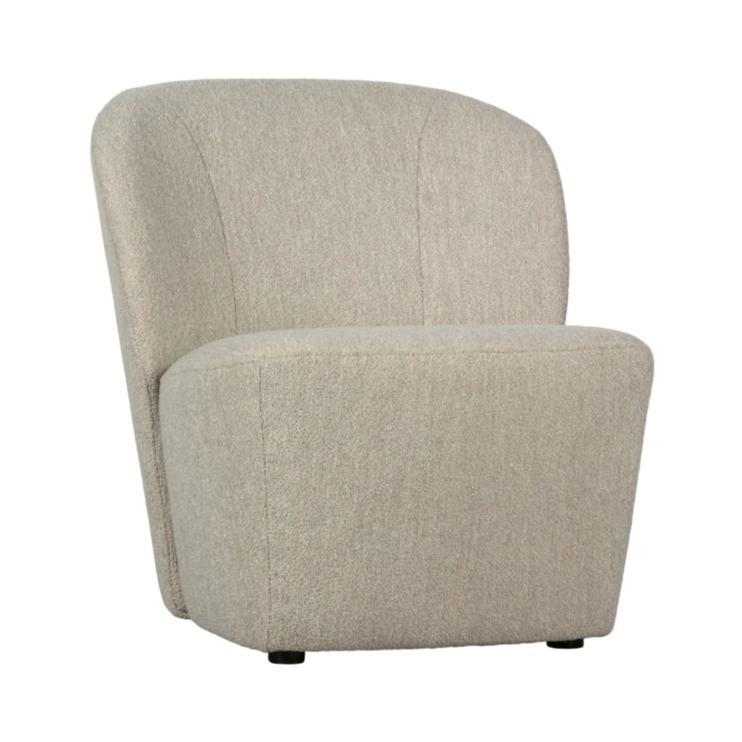 Fotel LOFTY beżowy bouclé – Woood