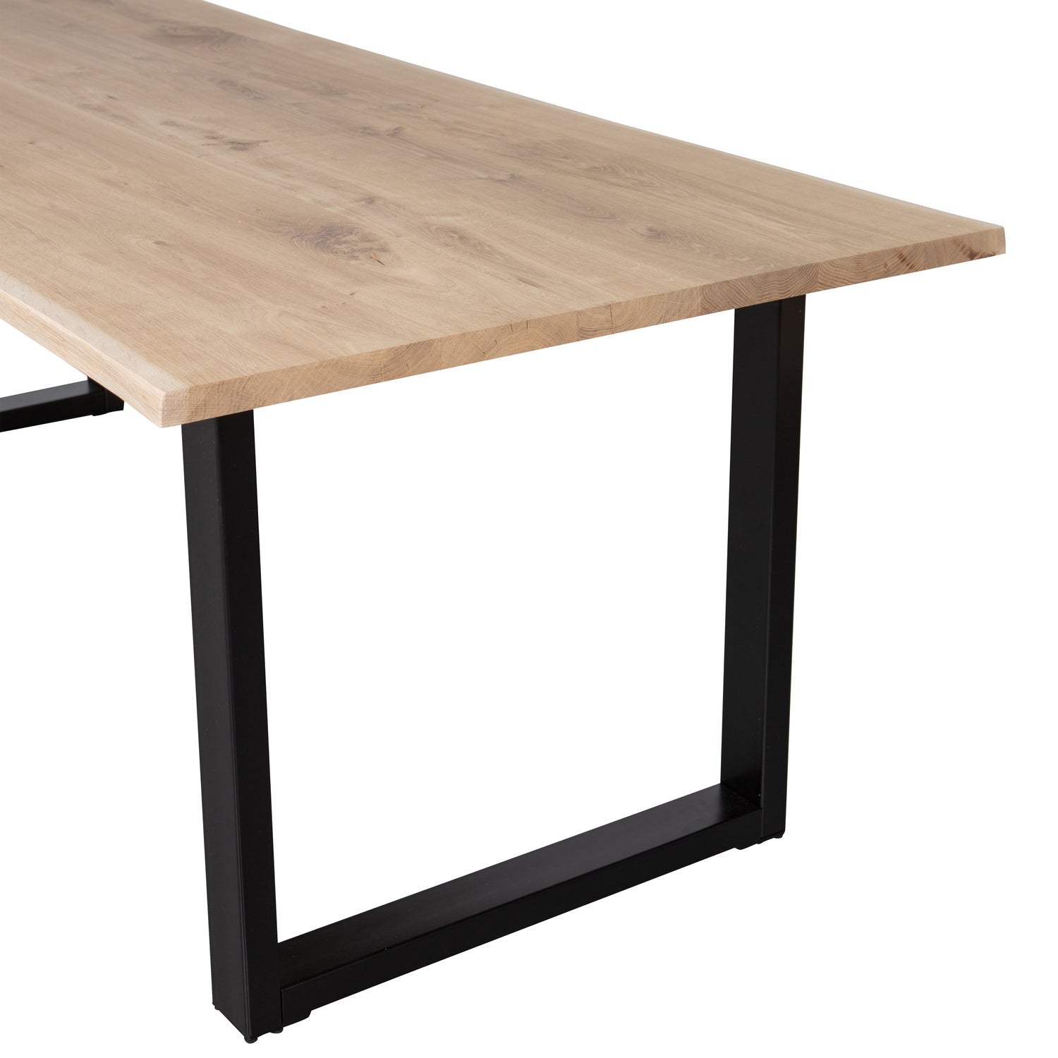 Stół TABLO TREE z czarną podstawą w kształcie U – styl industrialny