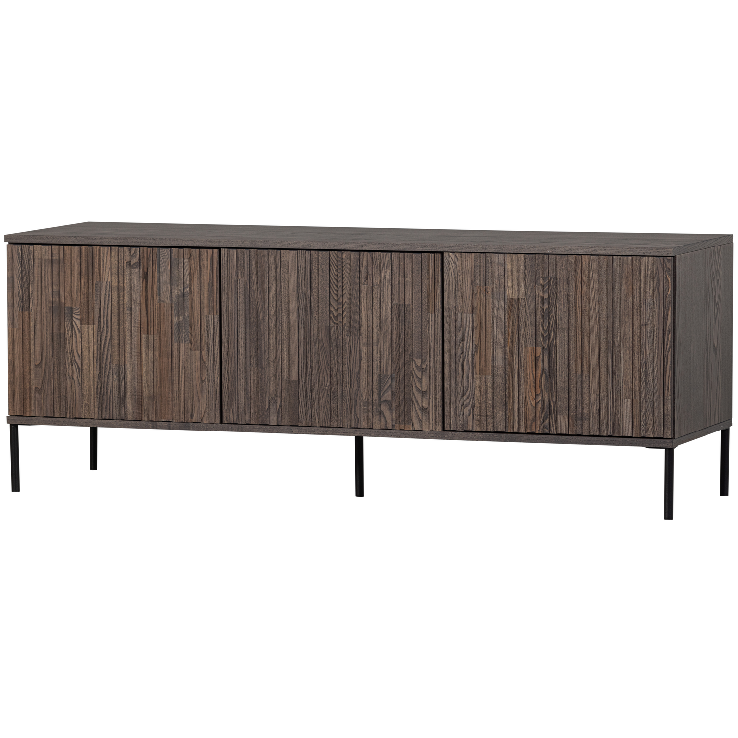 RTV-Sideboard NEW GRAVURE dunkelbraun Eschenfurnier
