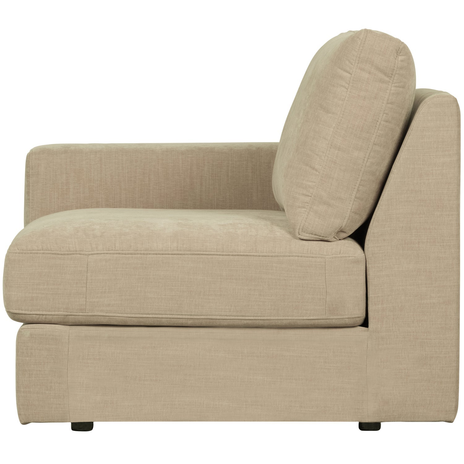 Sofa FAMILY - moduł końcowy lewostronny piaskowy – Woood