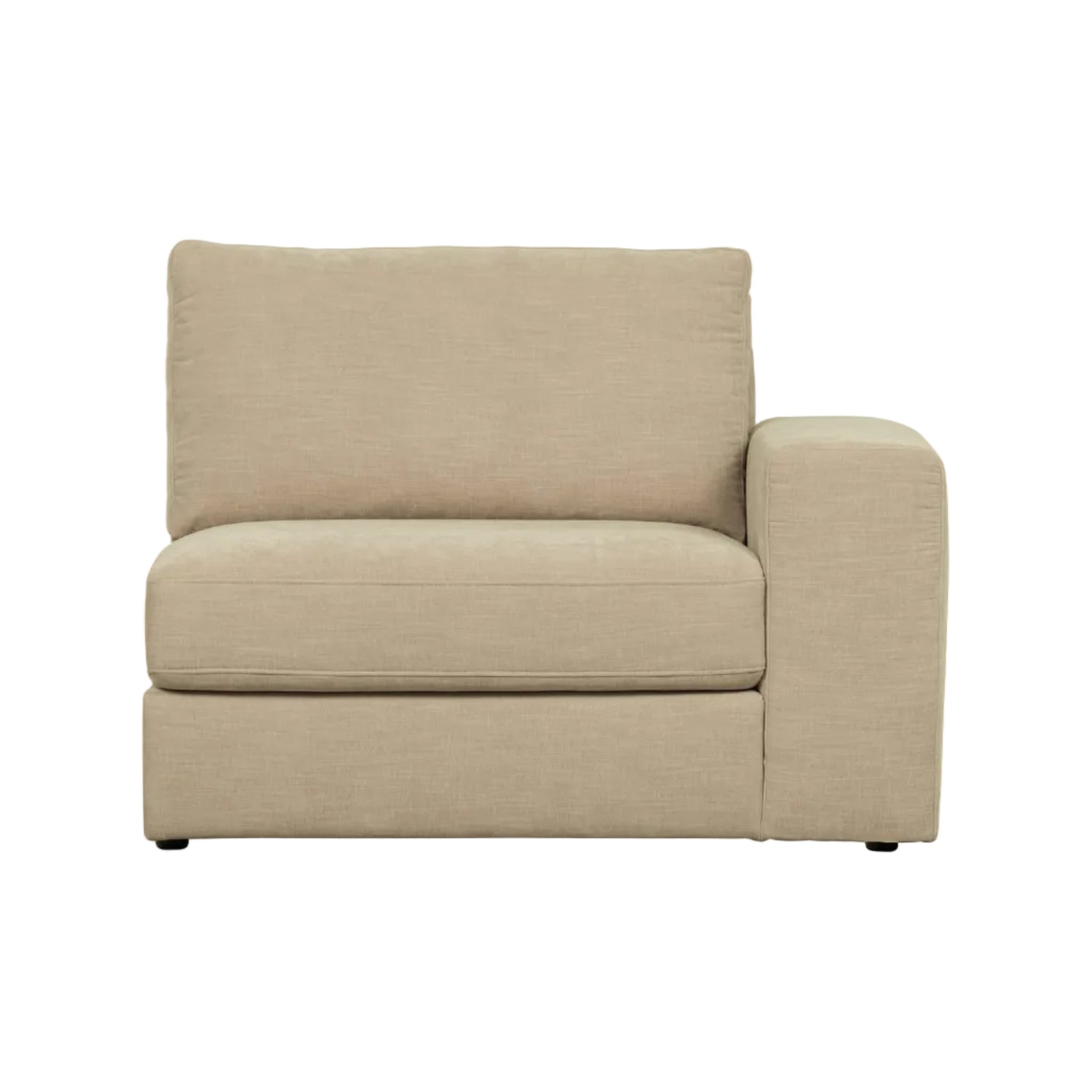 Sofa FAMILY - moduł końcowy prawostronny piaskowy – Woood