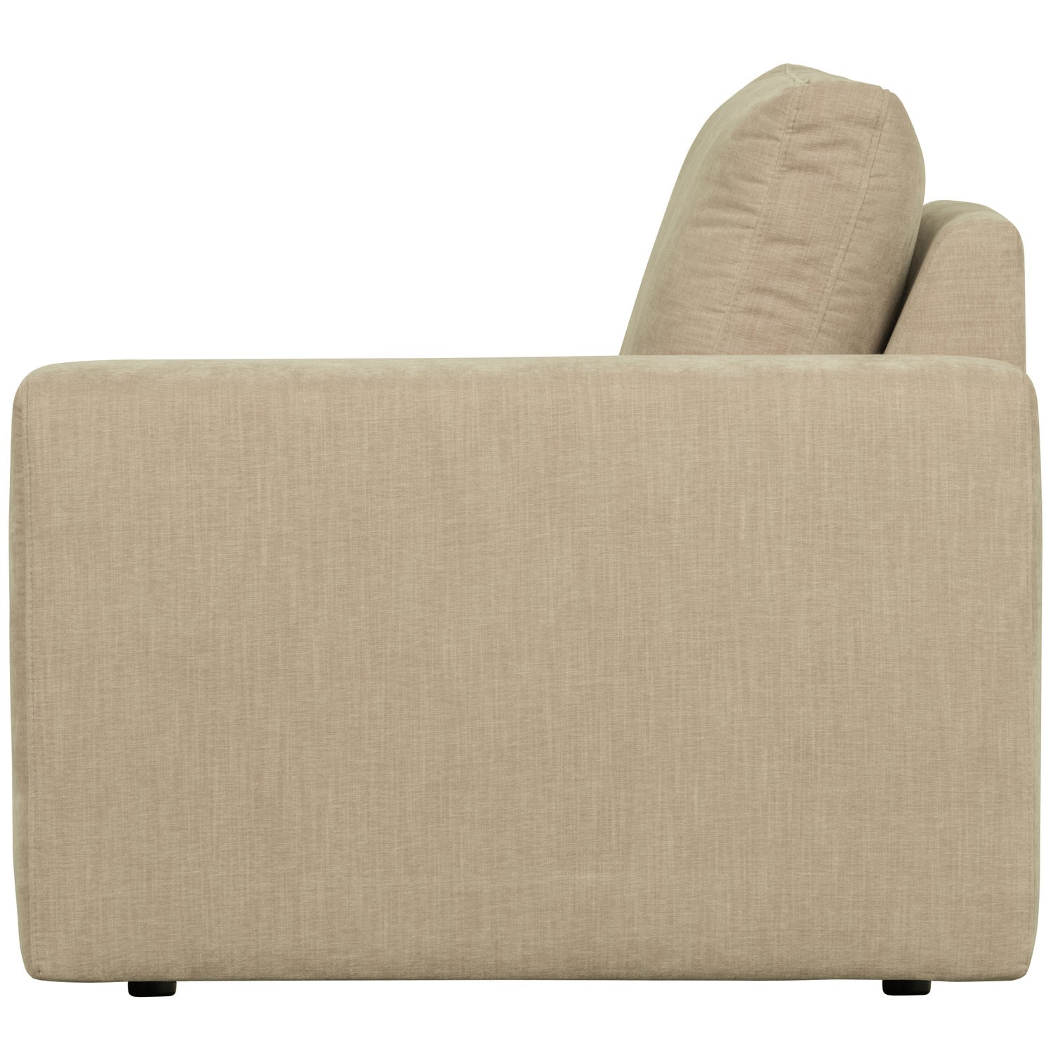 Sofa FAMILY - moduł końcowy prawostronny piaskowy z podłokietnikami
