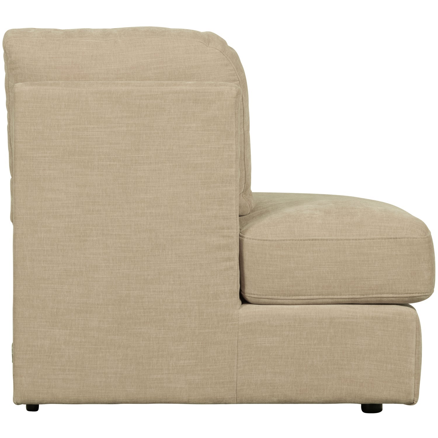 Sofa FAMILY - moduł otwarty lewostronny piaskowy – styl minimalistyczny