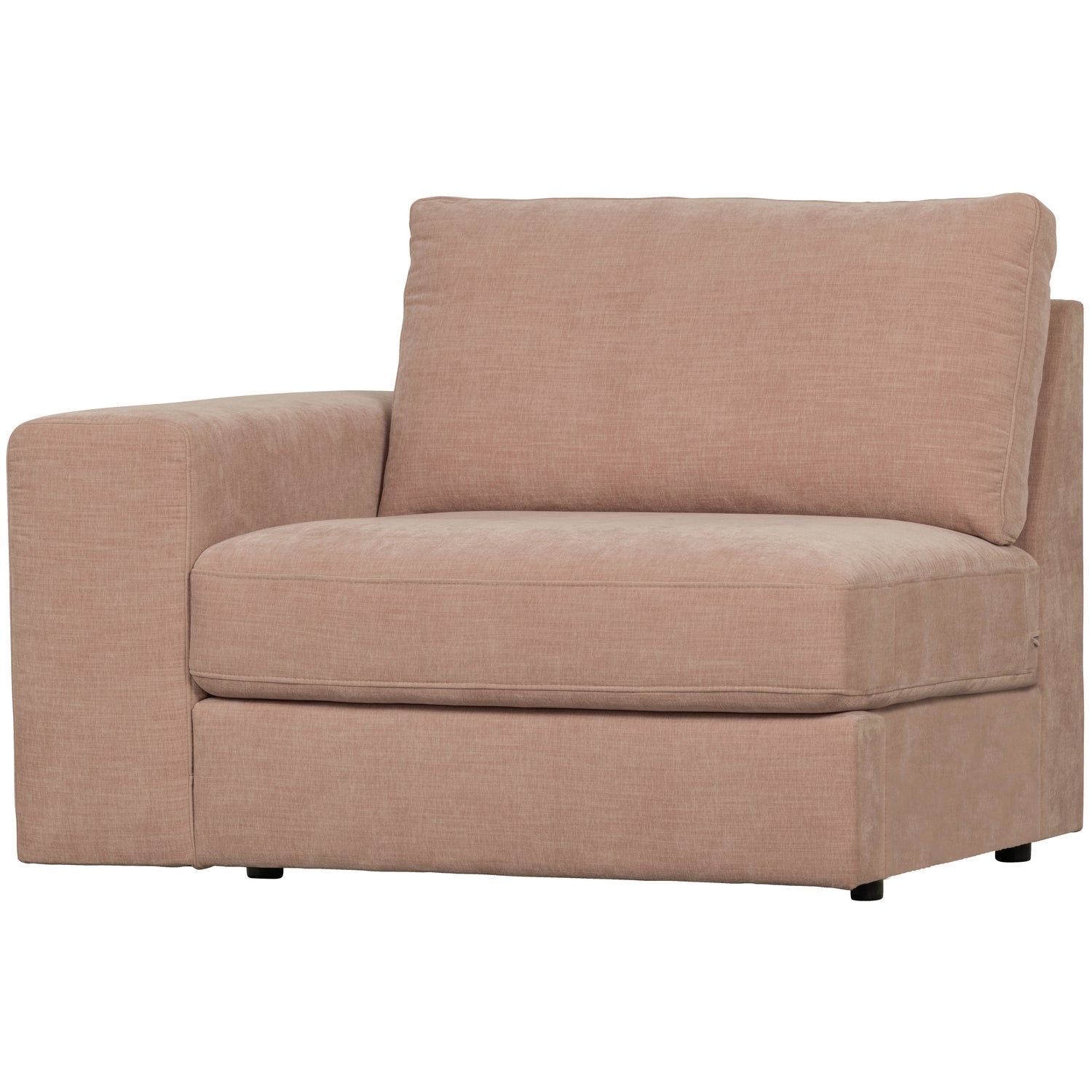 Sofa FAMILY - moduł końcowy lewostronny różowy – Woood