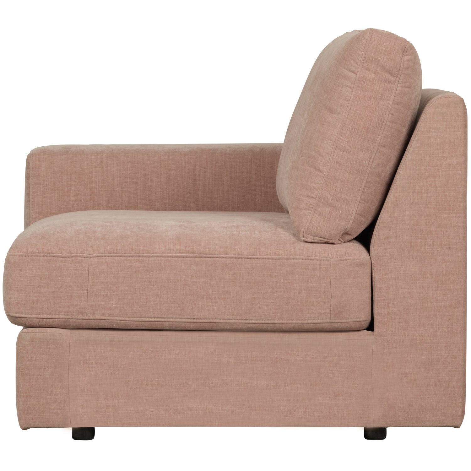 Sofa FAMILY - moduł końcowy lewostronny różowy – Woood
