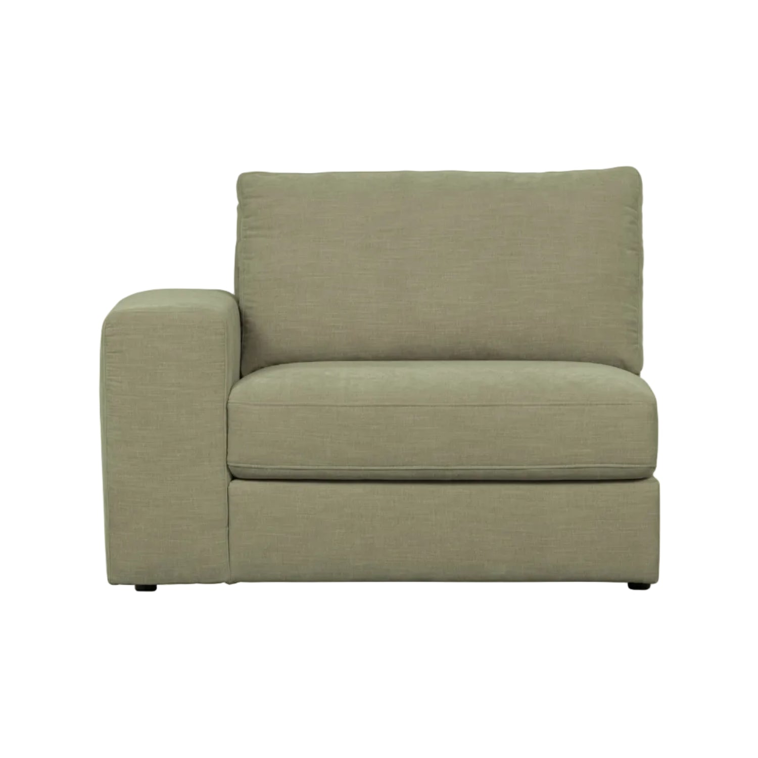 Sofa FAMILY - moduł końcowy lewostronny zielony – Woood