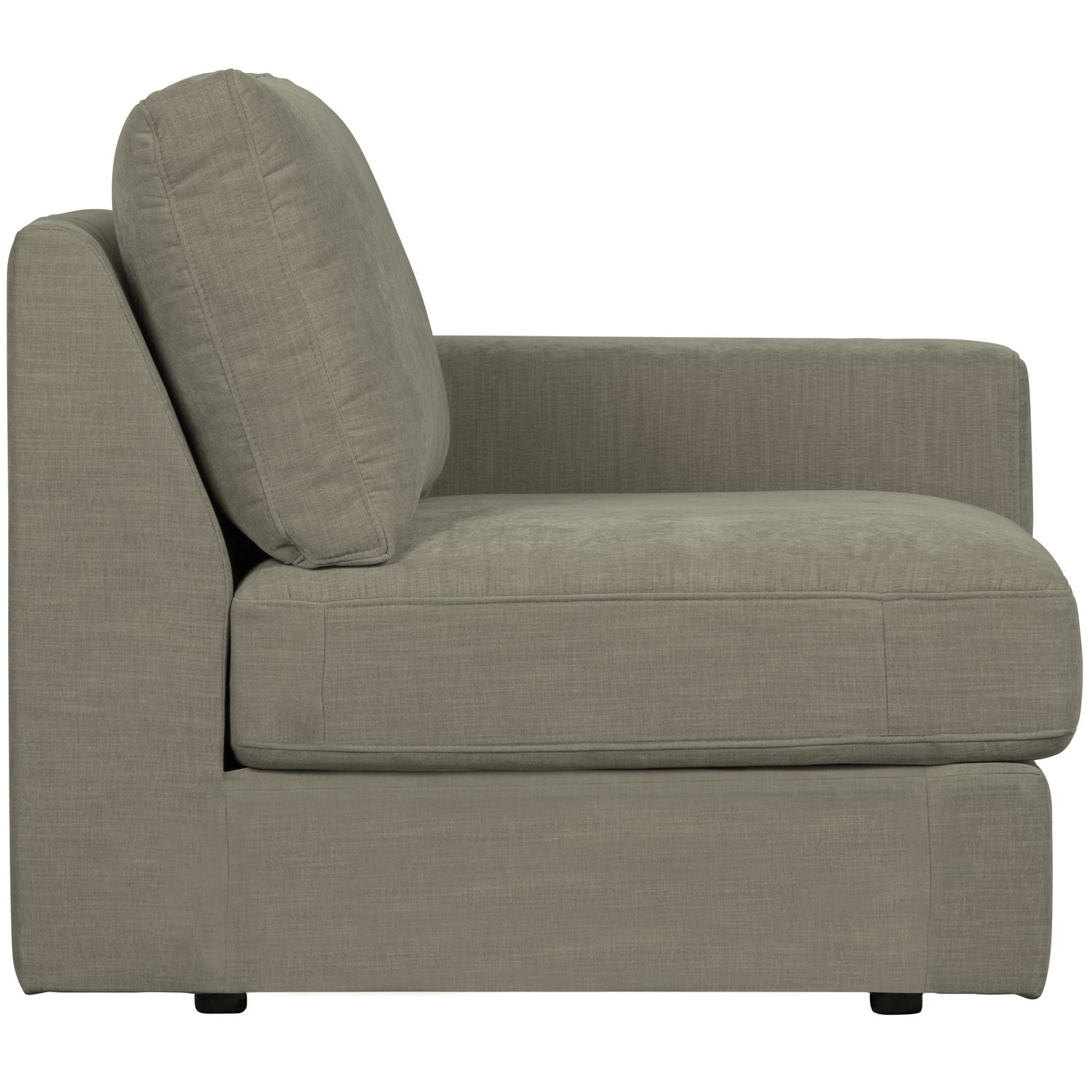Sofa FAMILY - moduł końcowy prawostronny ciepły szary – Woood