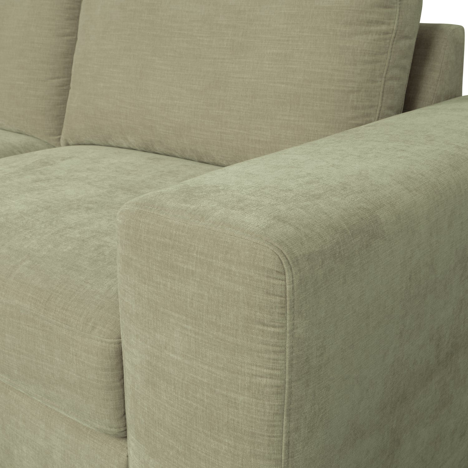 Sofa FAMILY - right-side end module green