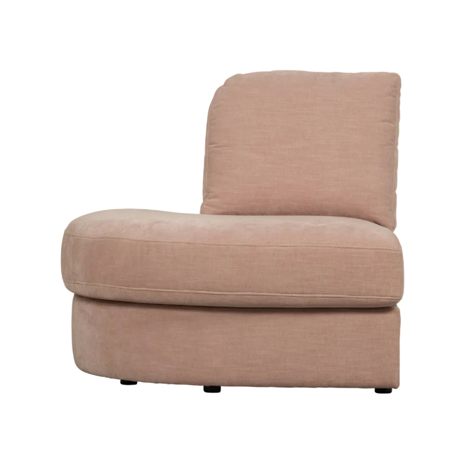 Sofa FAMILY - moduł otwarty lewostronny różowy – Woood