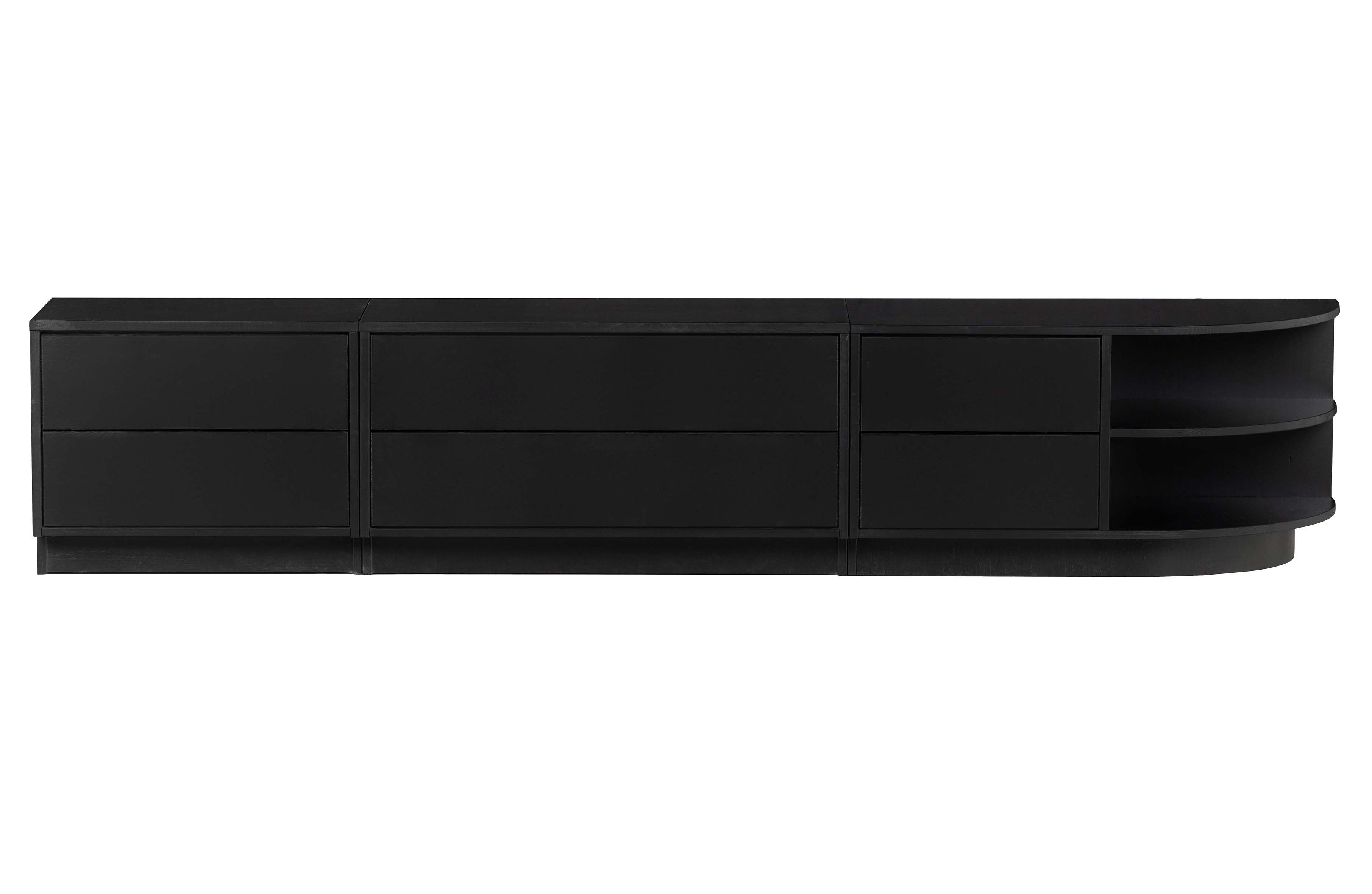 Komoda prawostronna FINCA czarny Woood Exclusive Eye on Design