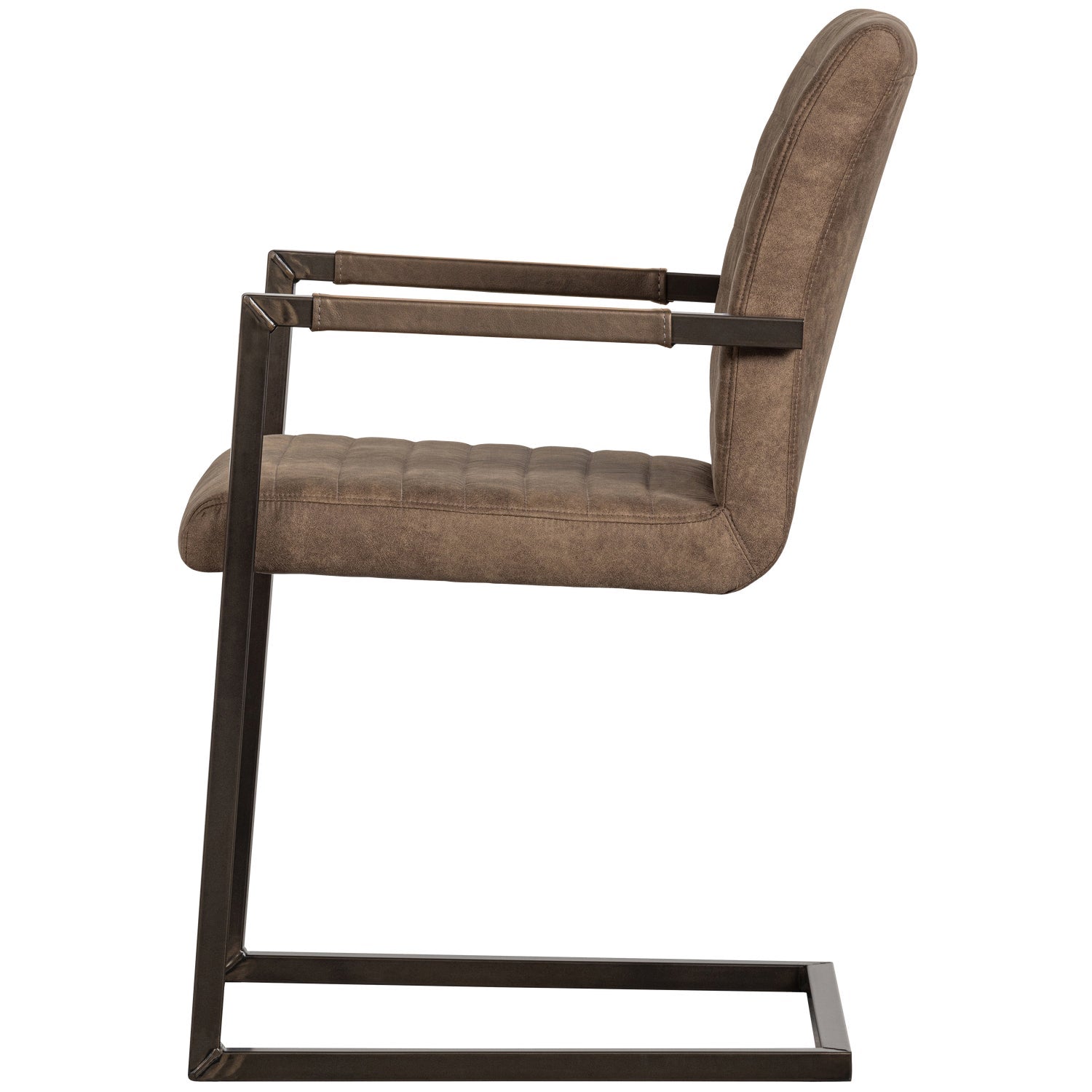 Brown eco -leather bass chair