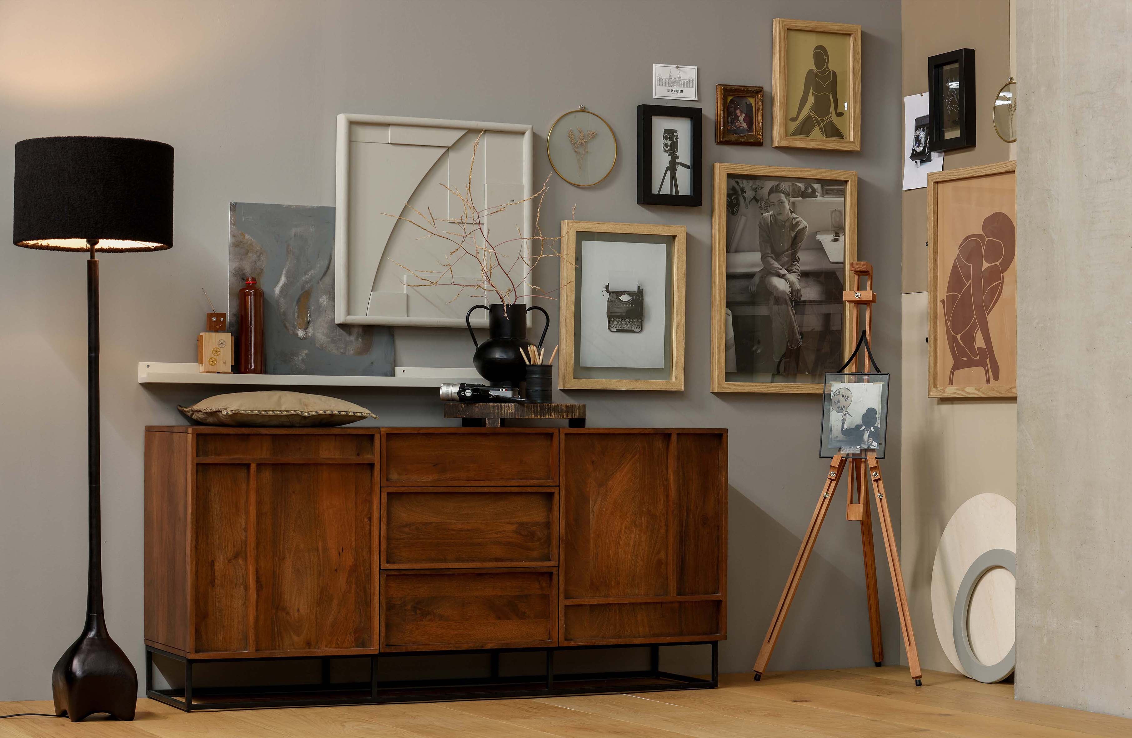 Lampenbasis FOSS antik schwarz