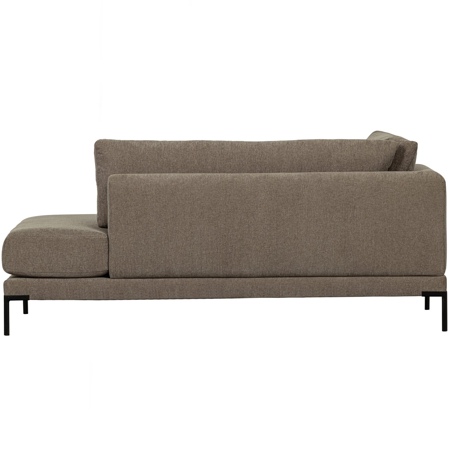 Szezlong lewostronny COUPLE taupe do salonu – Woood