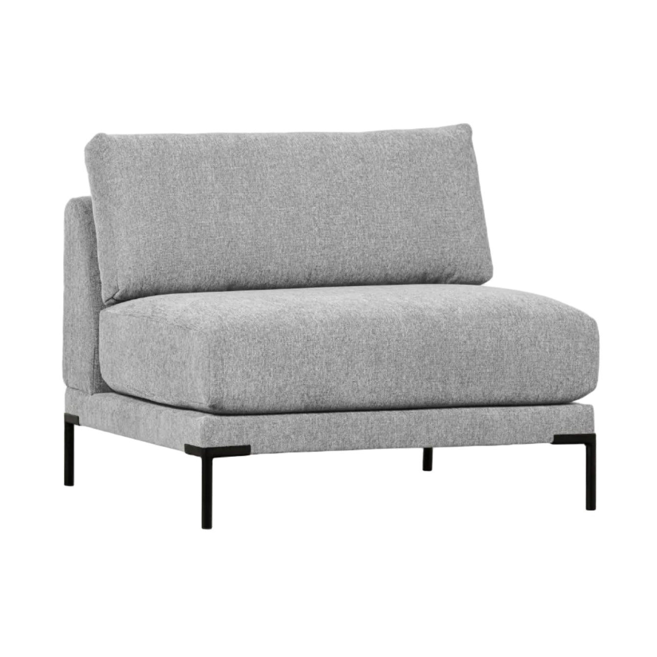 Fotel / moduł COUPLE jasnoszary – Woood