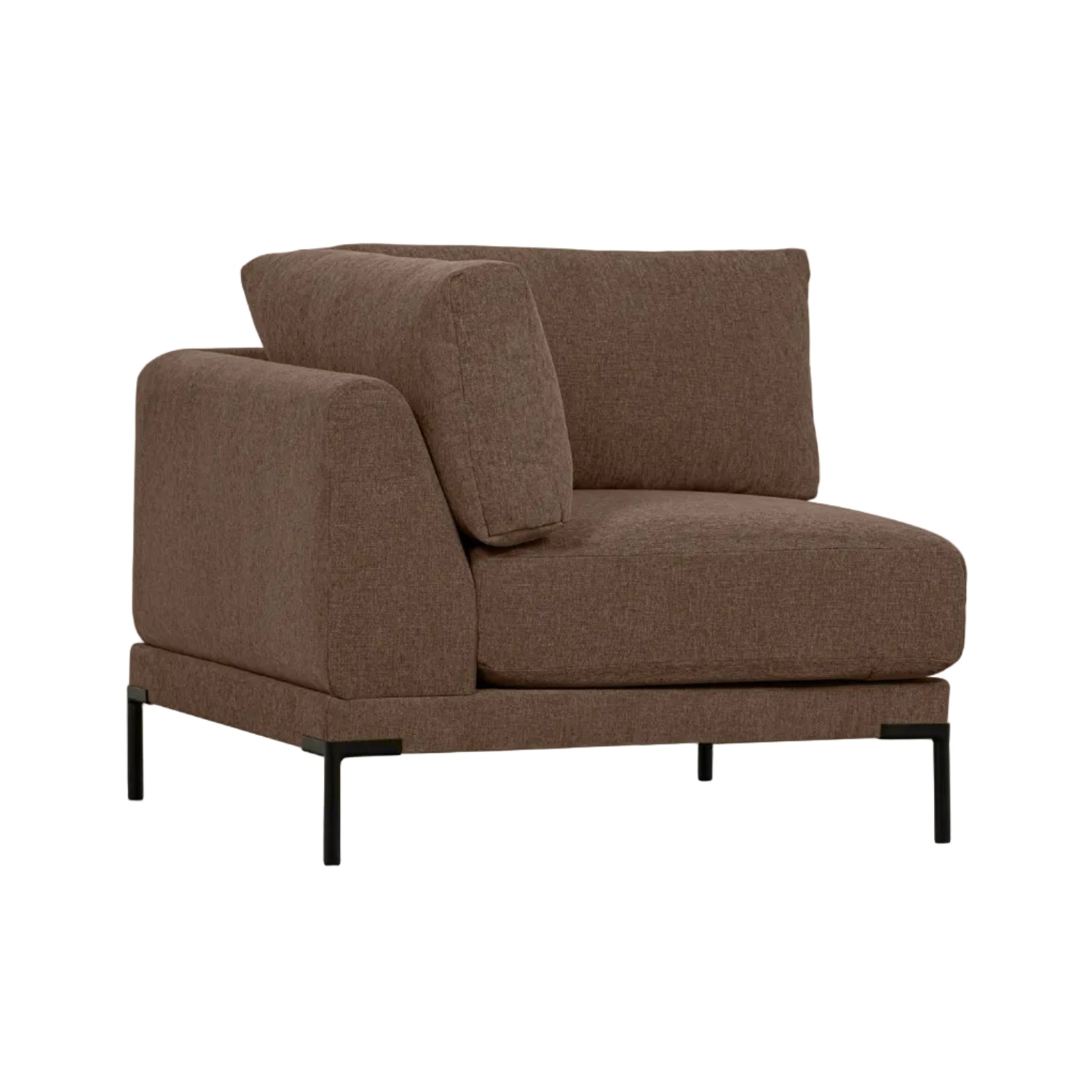 Sofa COUPLE - Eckmodul schokoladenbraun