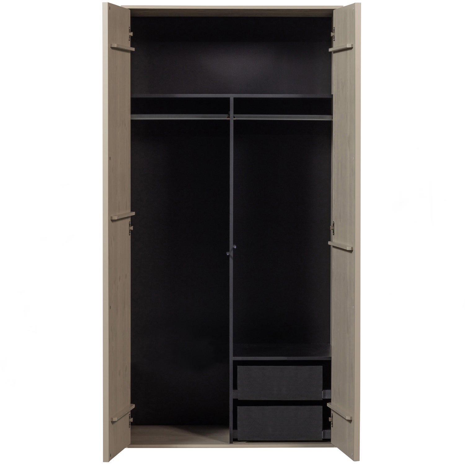2-Door Wardrobe DAILY Gray-Beige