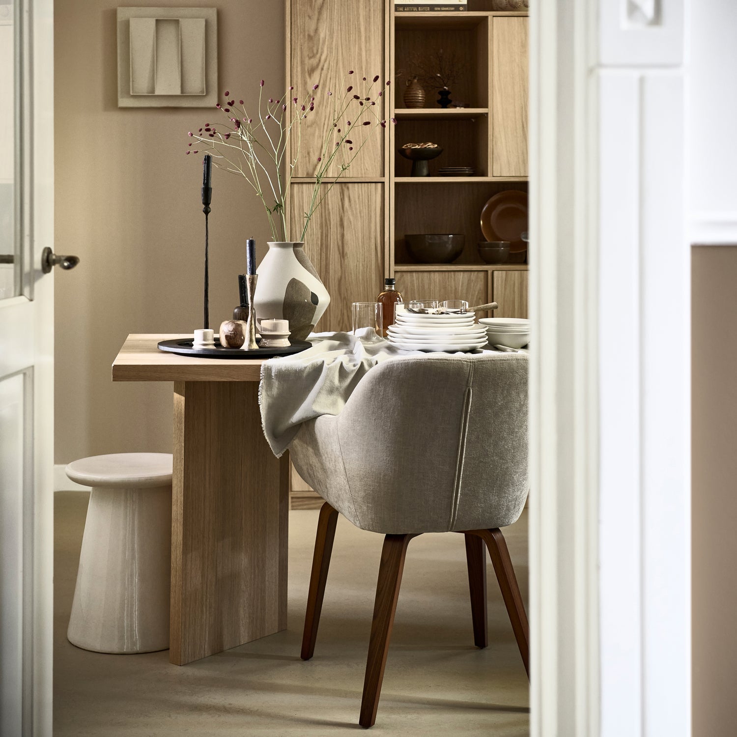 Modulaire kast in eikenhout