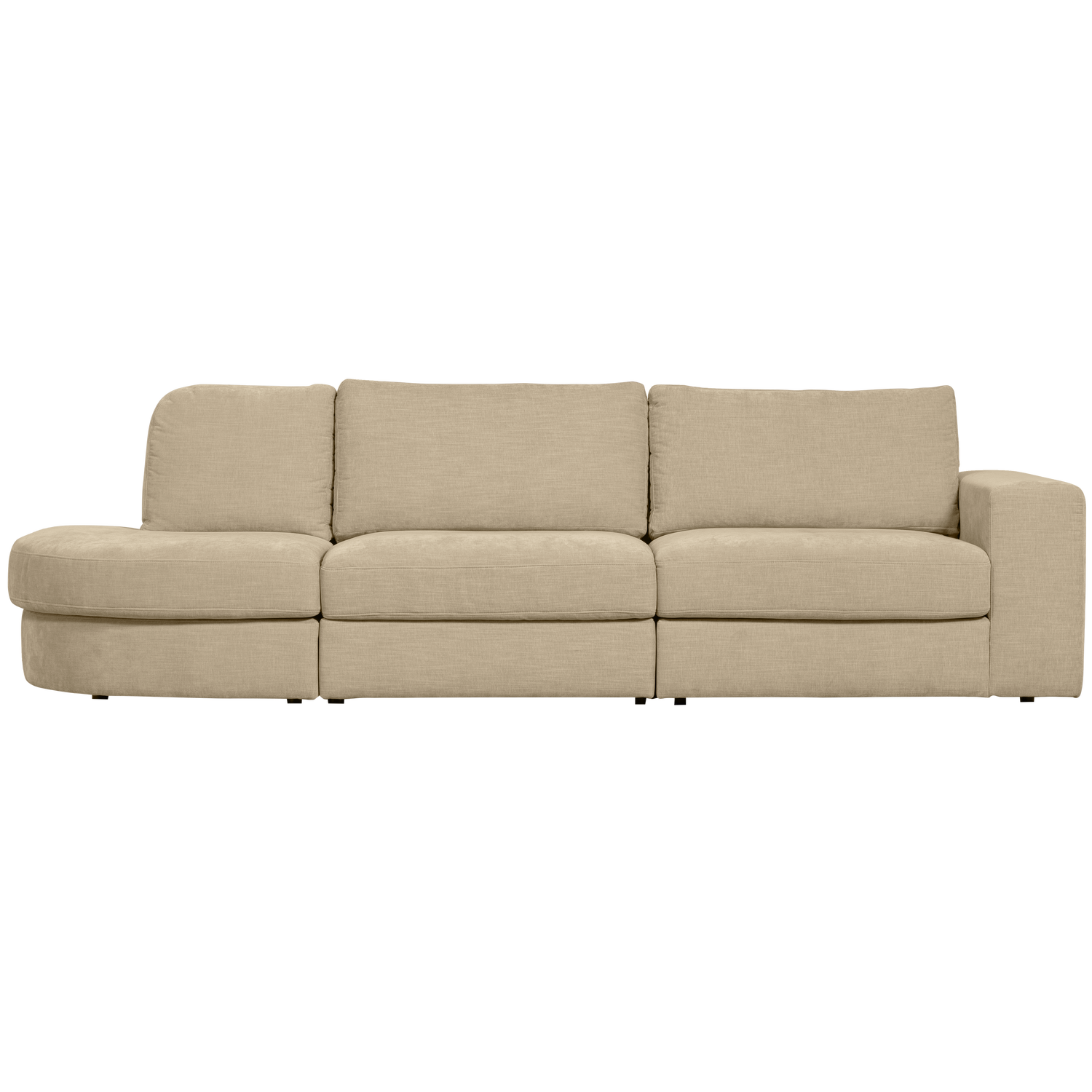 Sofa otwarta lewostronna FAMILY piaskowy do salonu