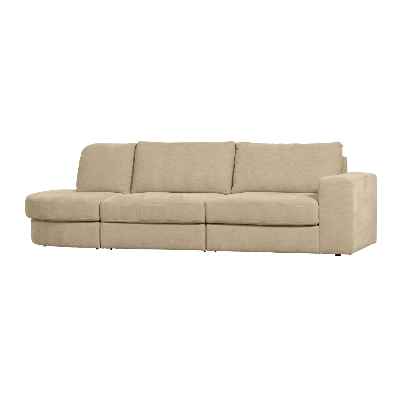 Sofa otwarta lewostronna FAMILY piaskowy – Woood
