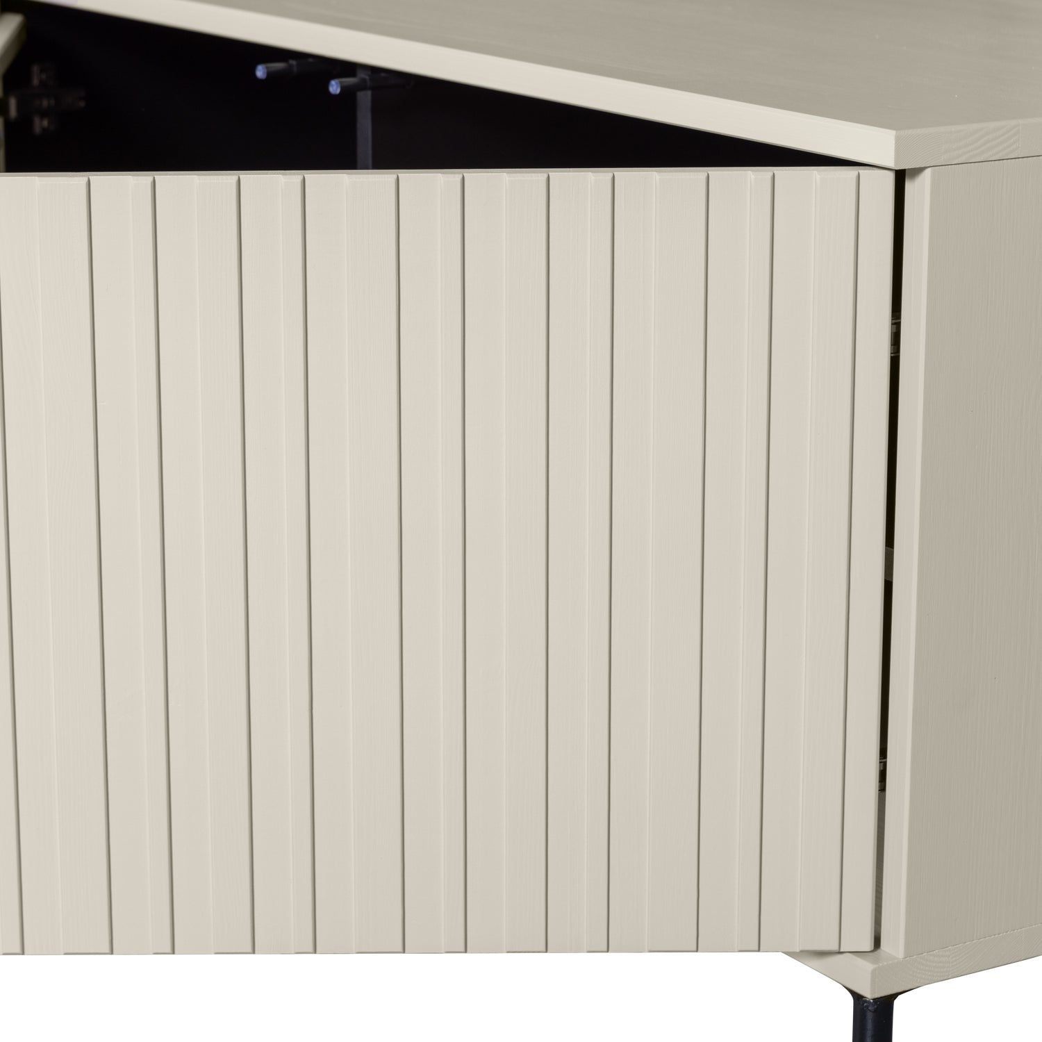 Lange RTV-kast GRAVURE NIEUW beige