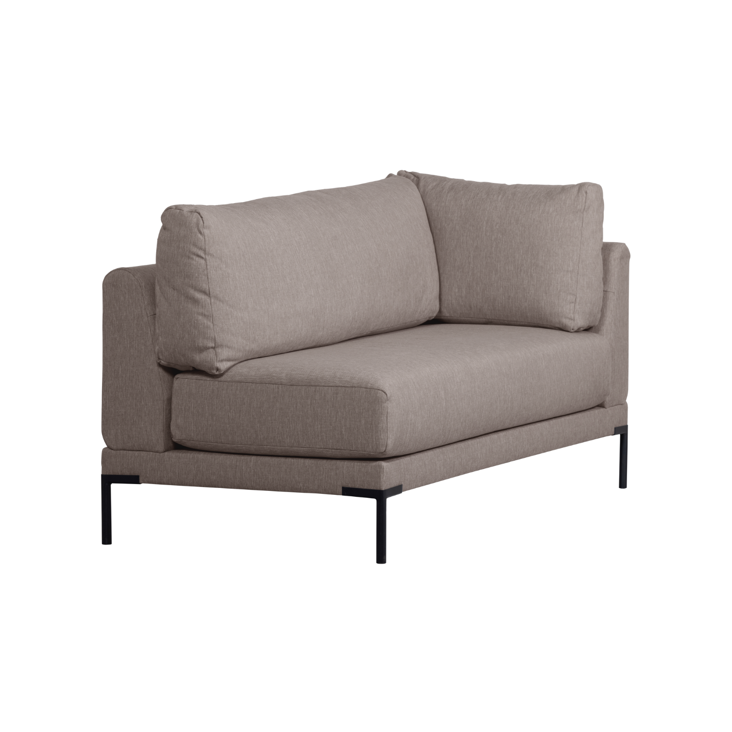 Szezlong lewostronny COUPLE DINING BENCH taupe – Woood