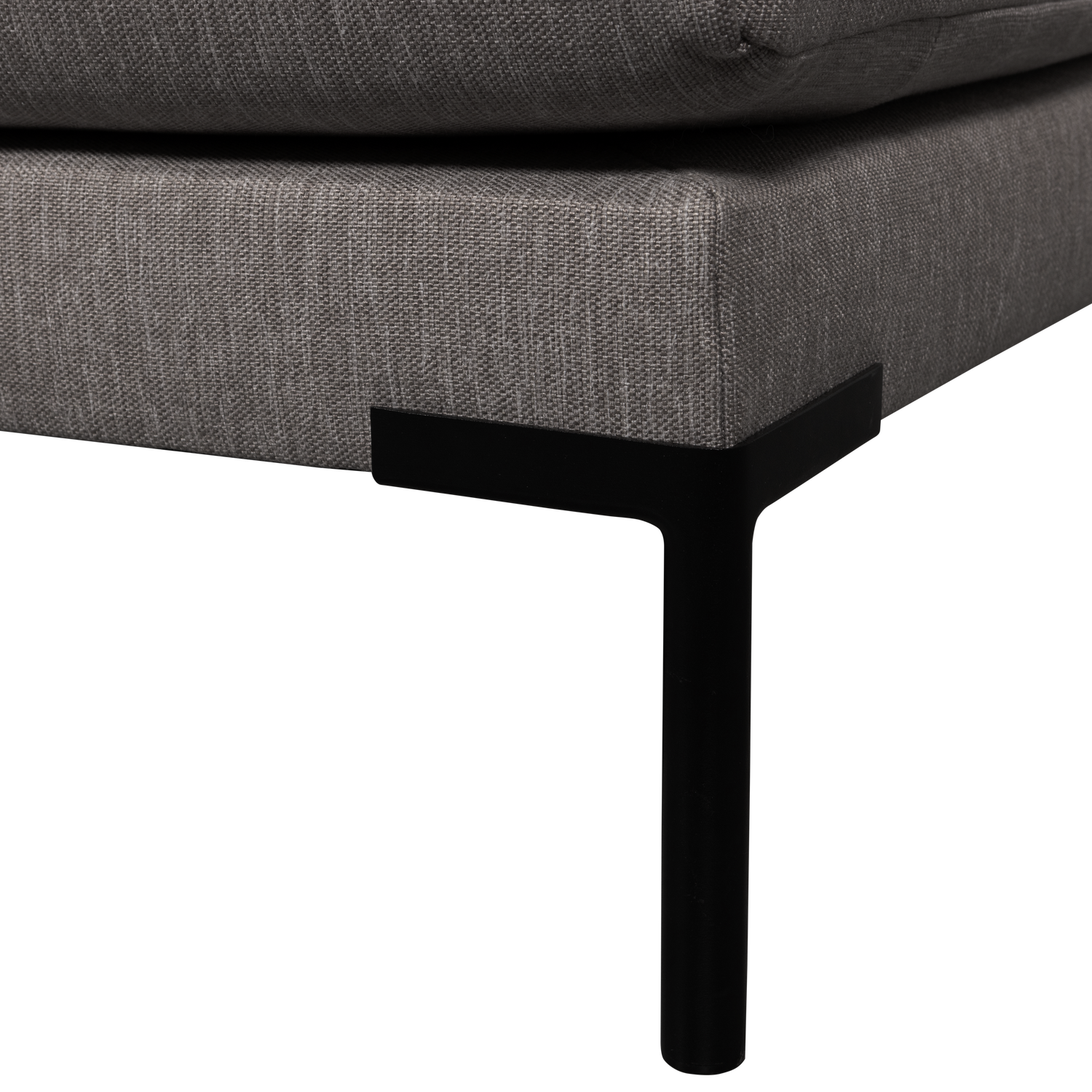 Szezlong prawostronny COUPLE DINING BENCH szary – Woood