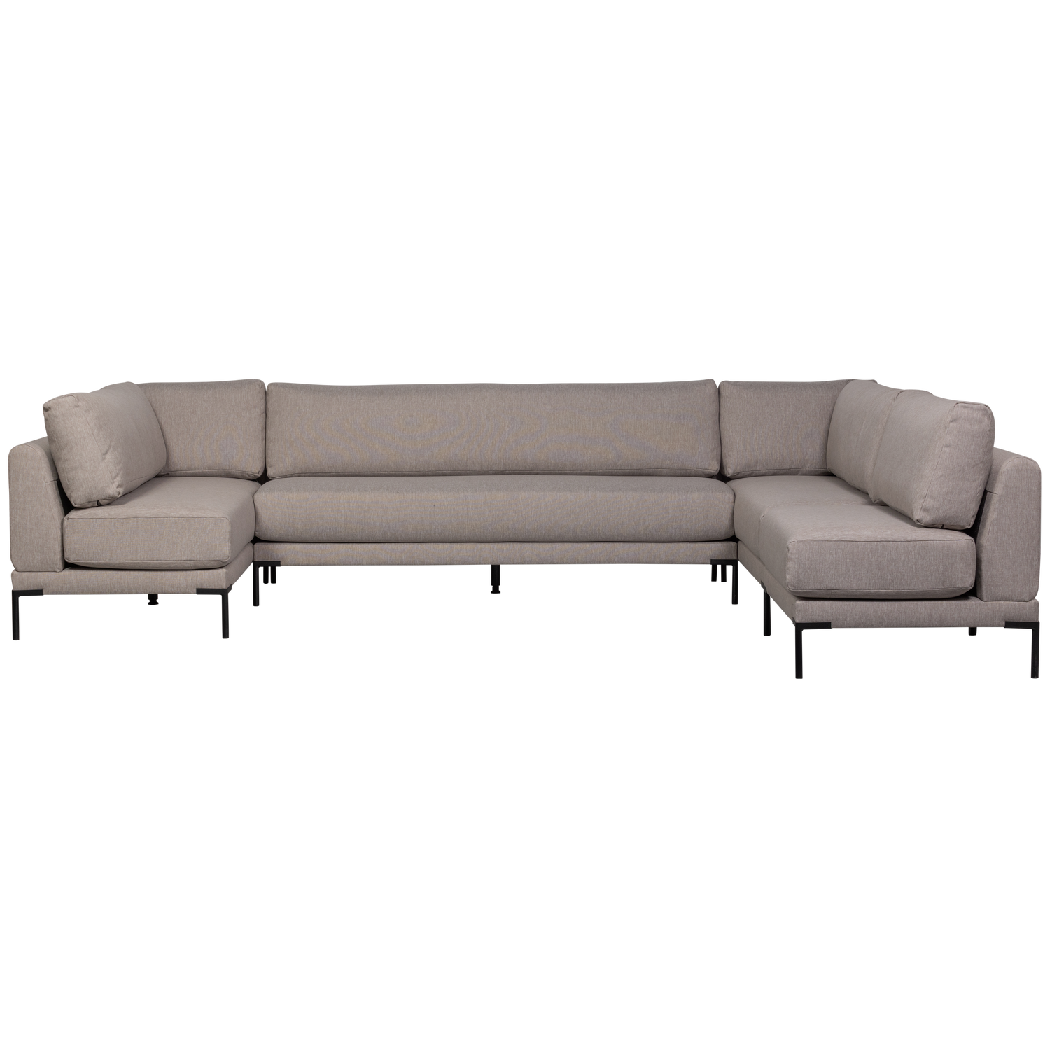 Szezlong prawostronny COUPLE DINING BENCH taupe do salonu – styl japandi