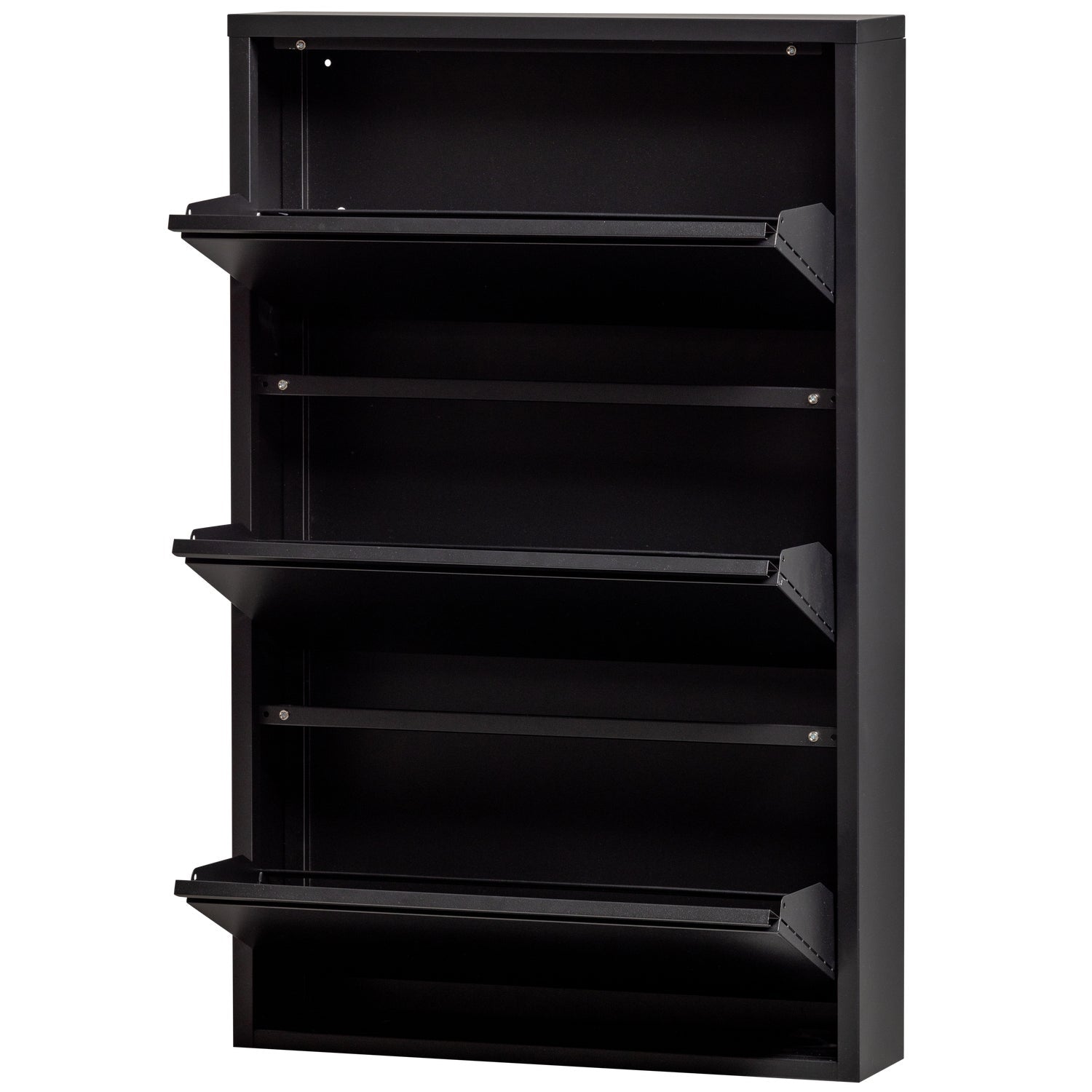 Sabine black shoe cabinet