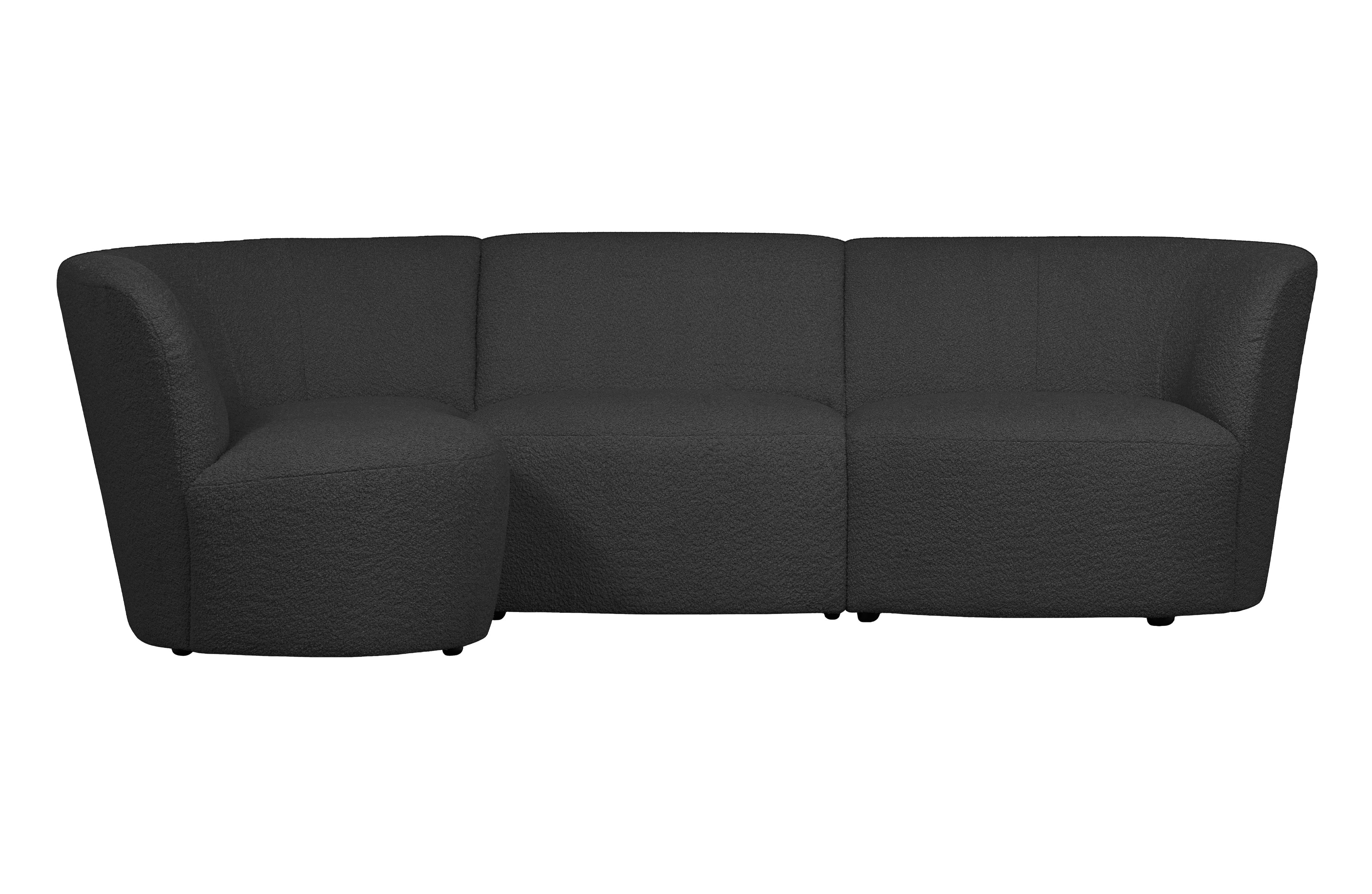 Narożnik lewostronny COCO ciemnoszary boucle – Woood