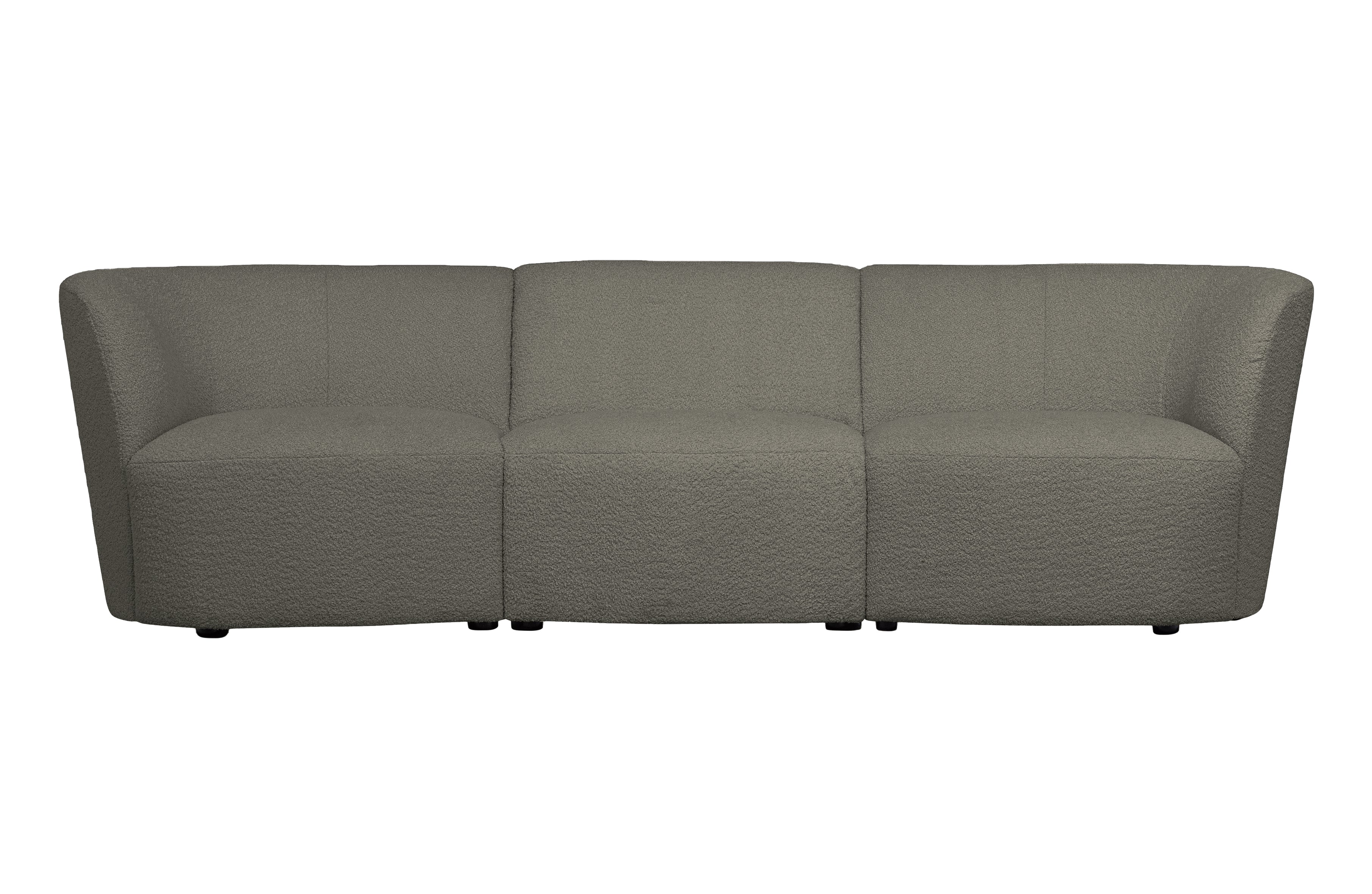 Coco Green Bouclé 3-person sofa