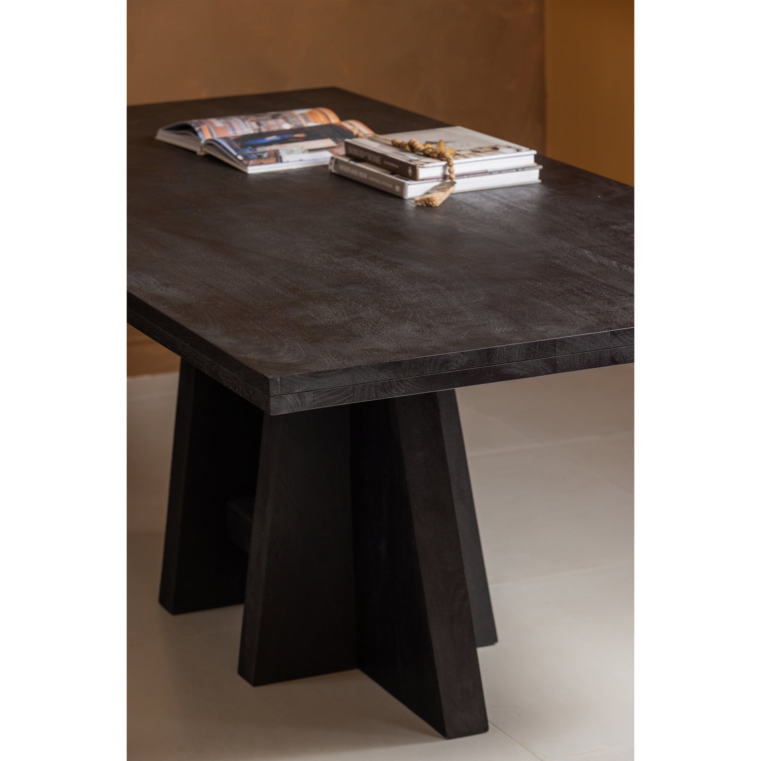 Tafel KEAN zwart mango hout