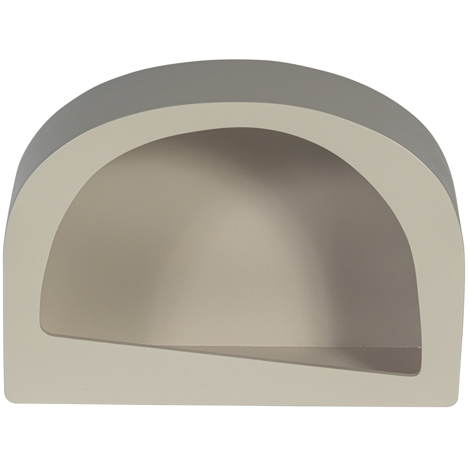 Wandplank halfrond NOAM grijs