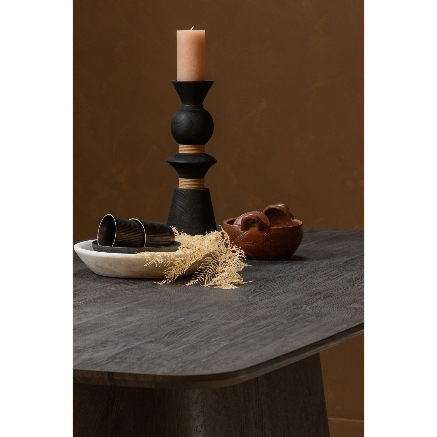 Tafel LEAH donkerbruin