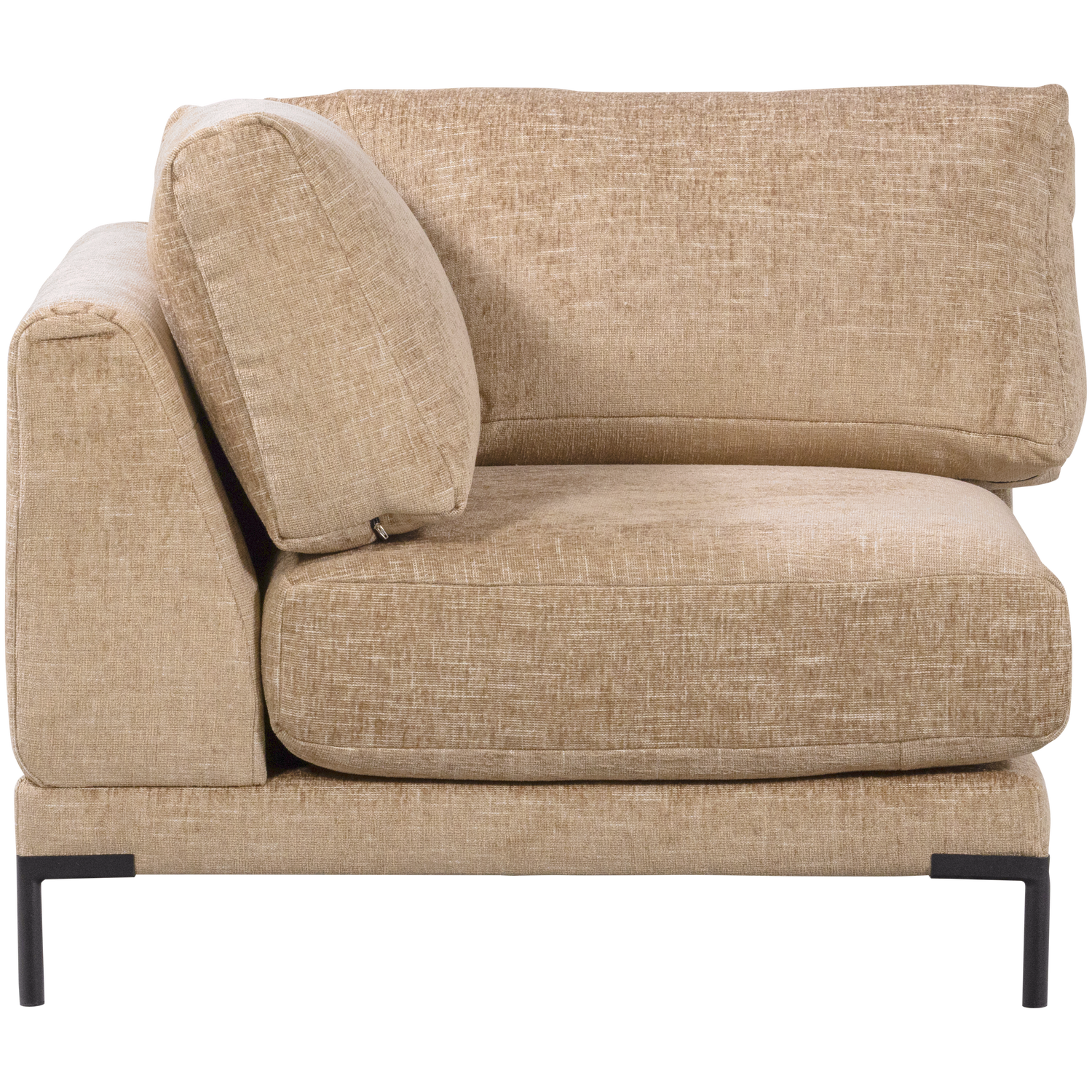 Sofa COUPLE - hoekmodule boterachtige mélange