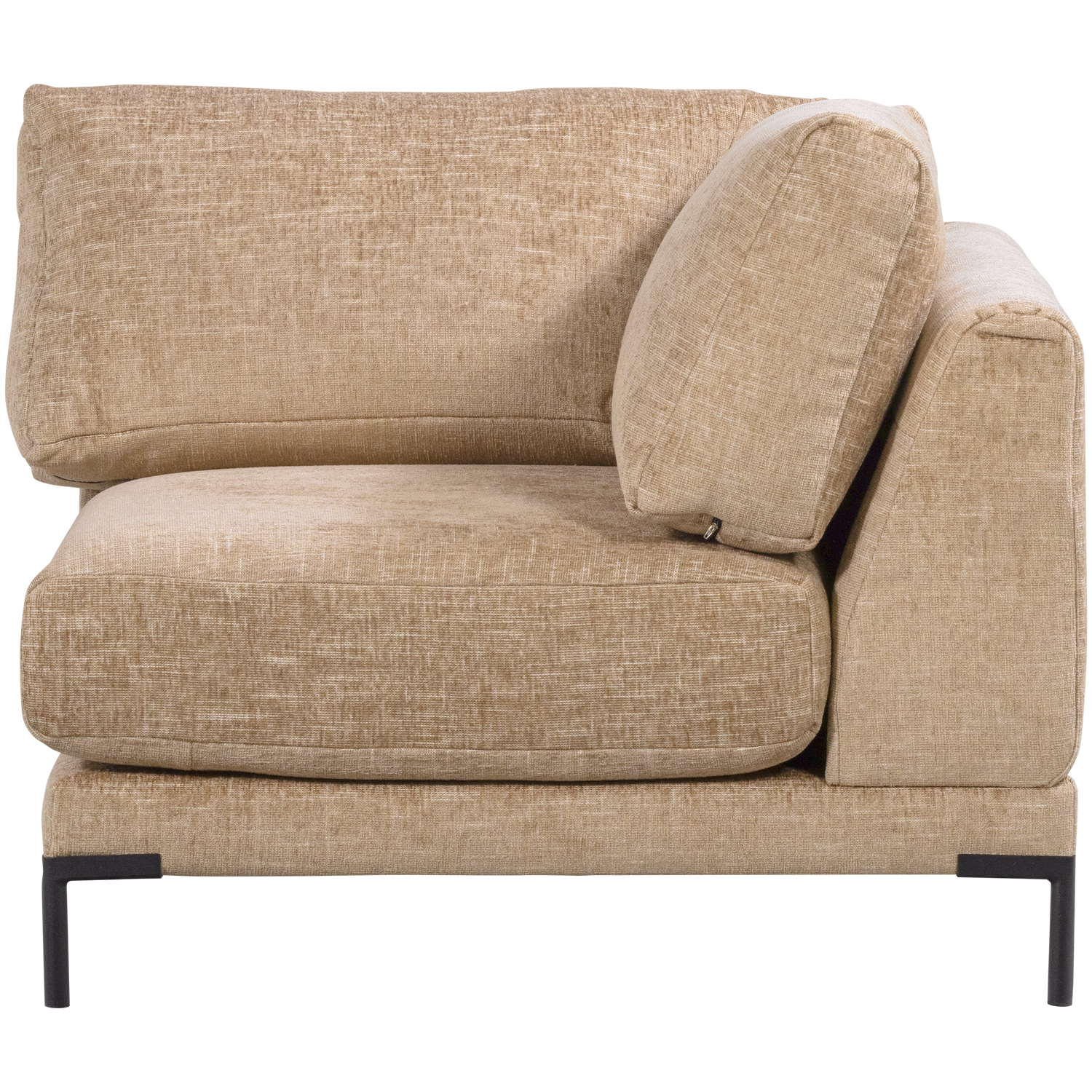 Sofa COUPLE - hoekmodule boterachtige mélange