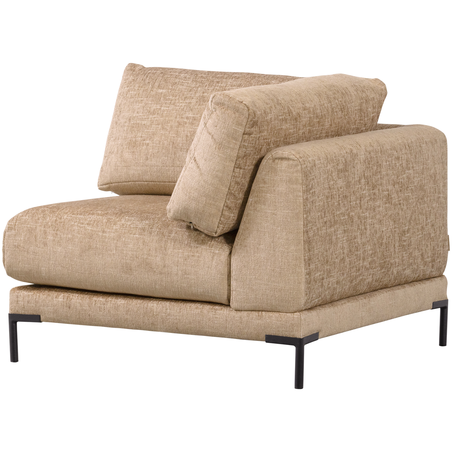 Sofa COUPLE - hoekmodule boterachtige mélange