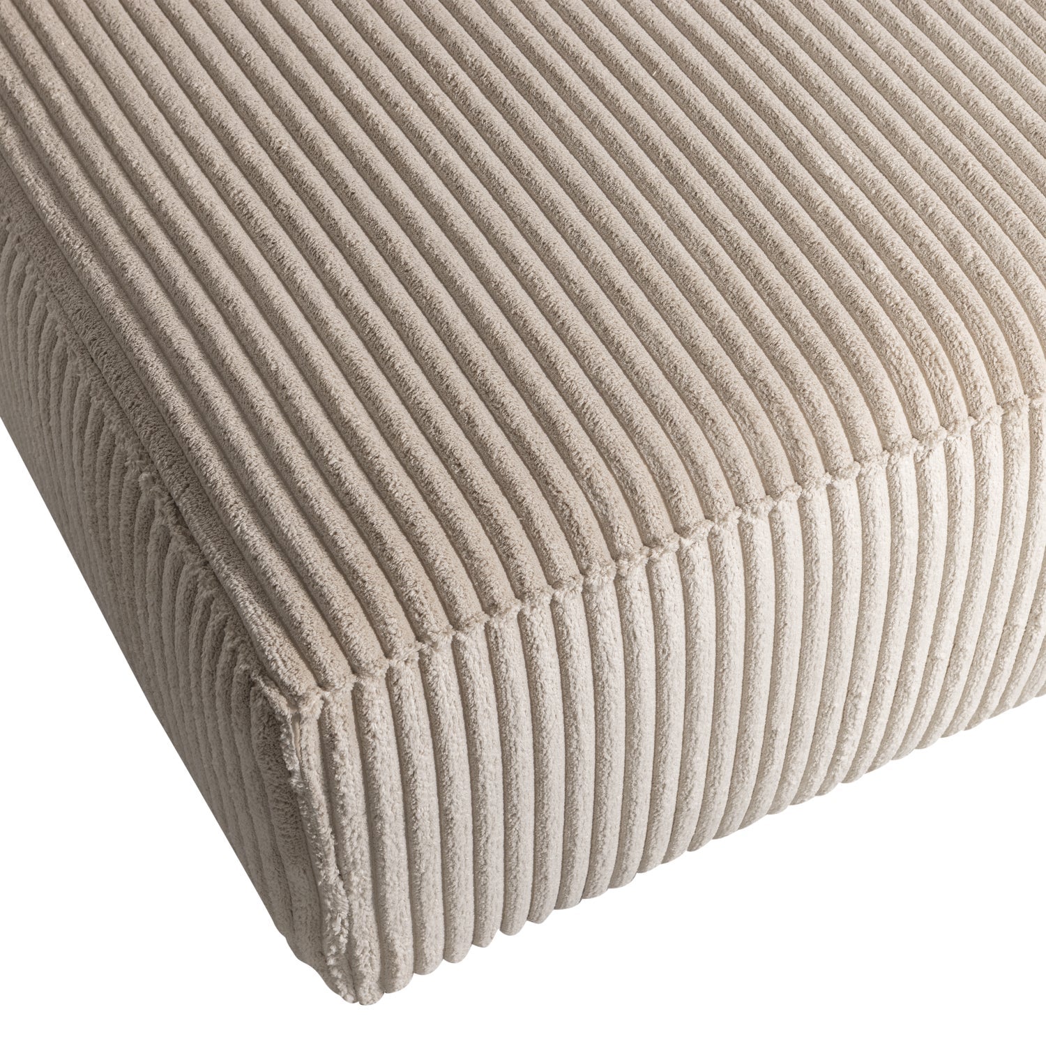 Left -handed corner Bean beige corduroy