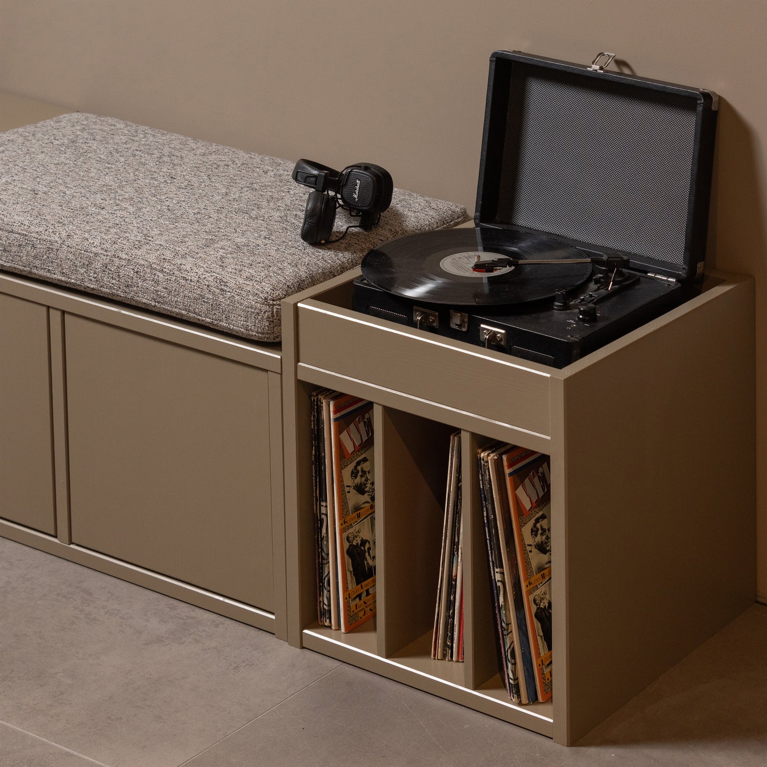 Turner Khaki vinyl cabinet
