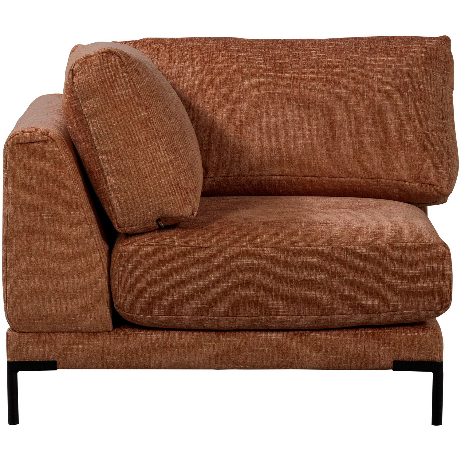 Sofa COUPLE - moduł narożny rdzawy melanż – styl japandi