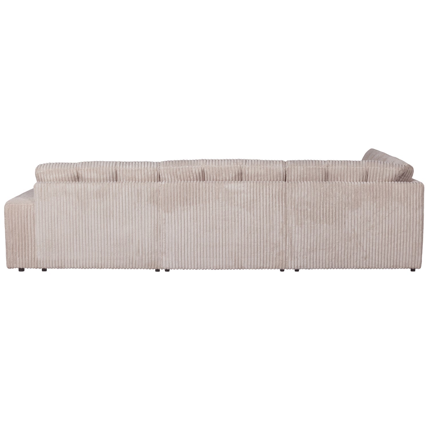 Left-facing corner sofa SECOND DATE cream corduroy