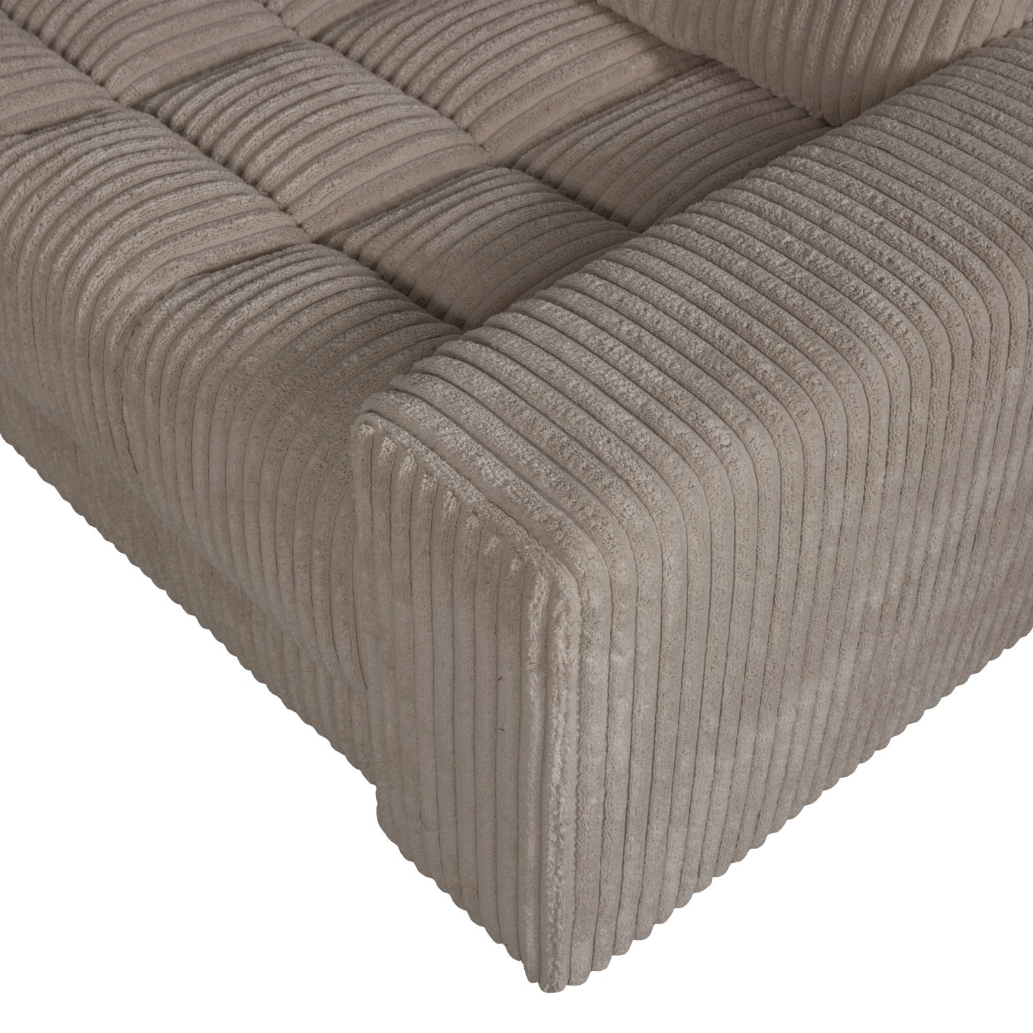 Sofa mit rechter Ecke SECOND DATE braunes Cord