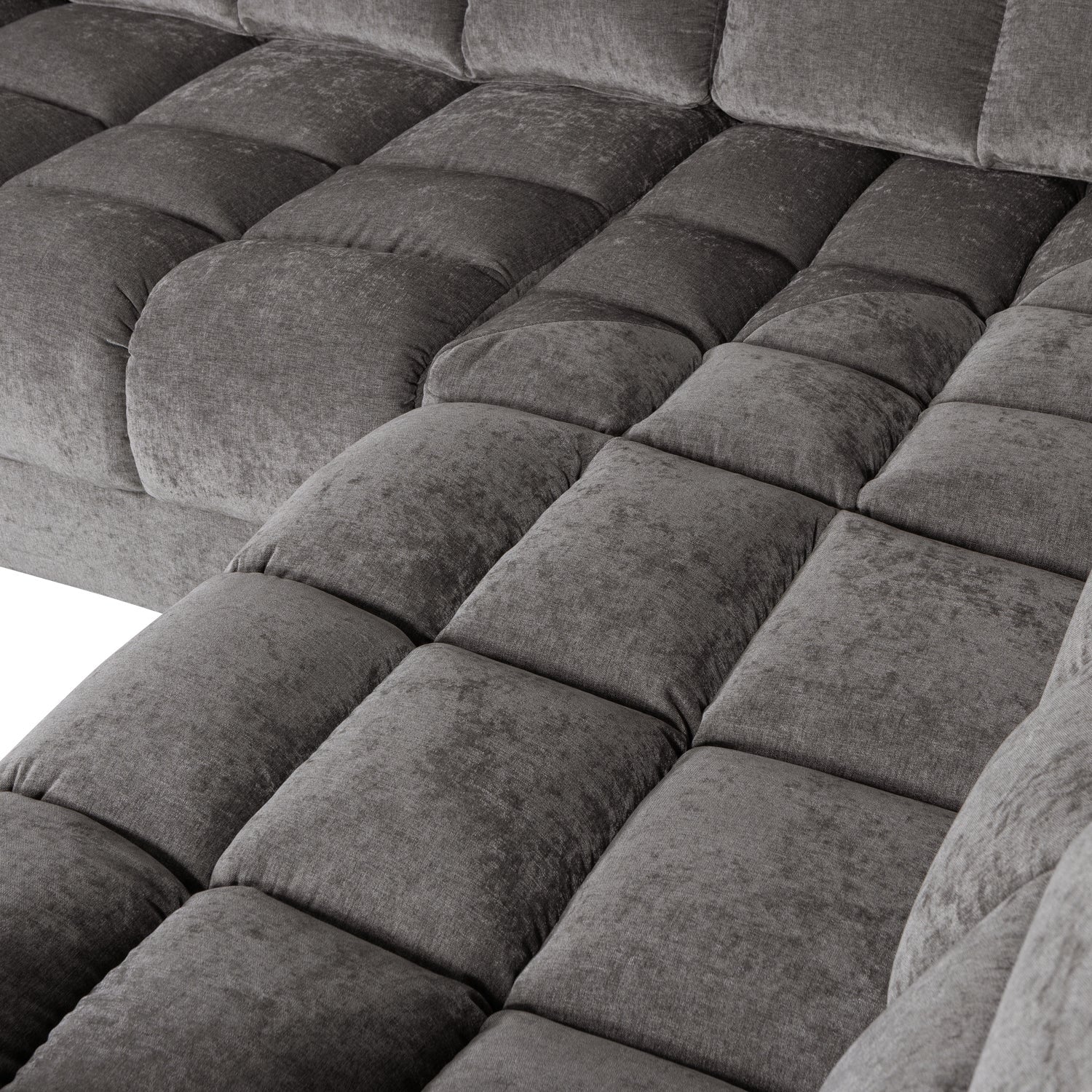 Sofa rechtsseitig SECOND DATE mausgrau