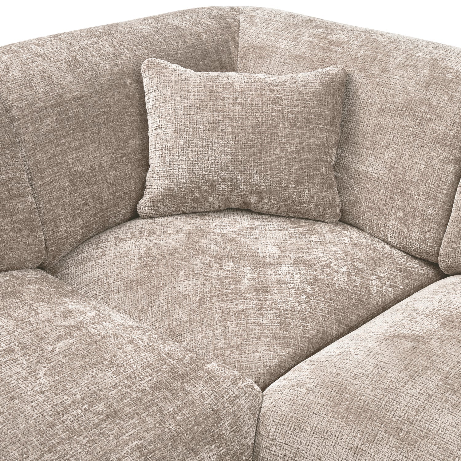 Panoramawinkelsofa links CLOUD beige
