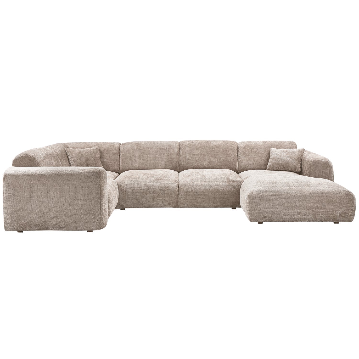 Panoramawinkelsofa links CLOUD beige