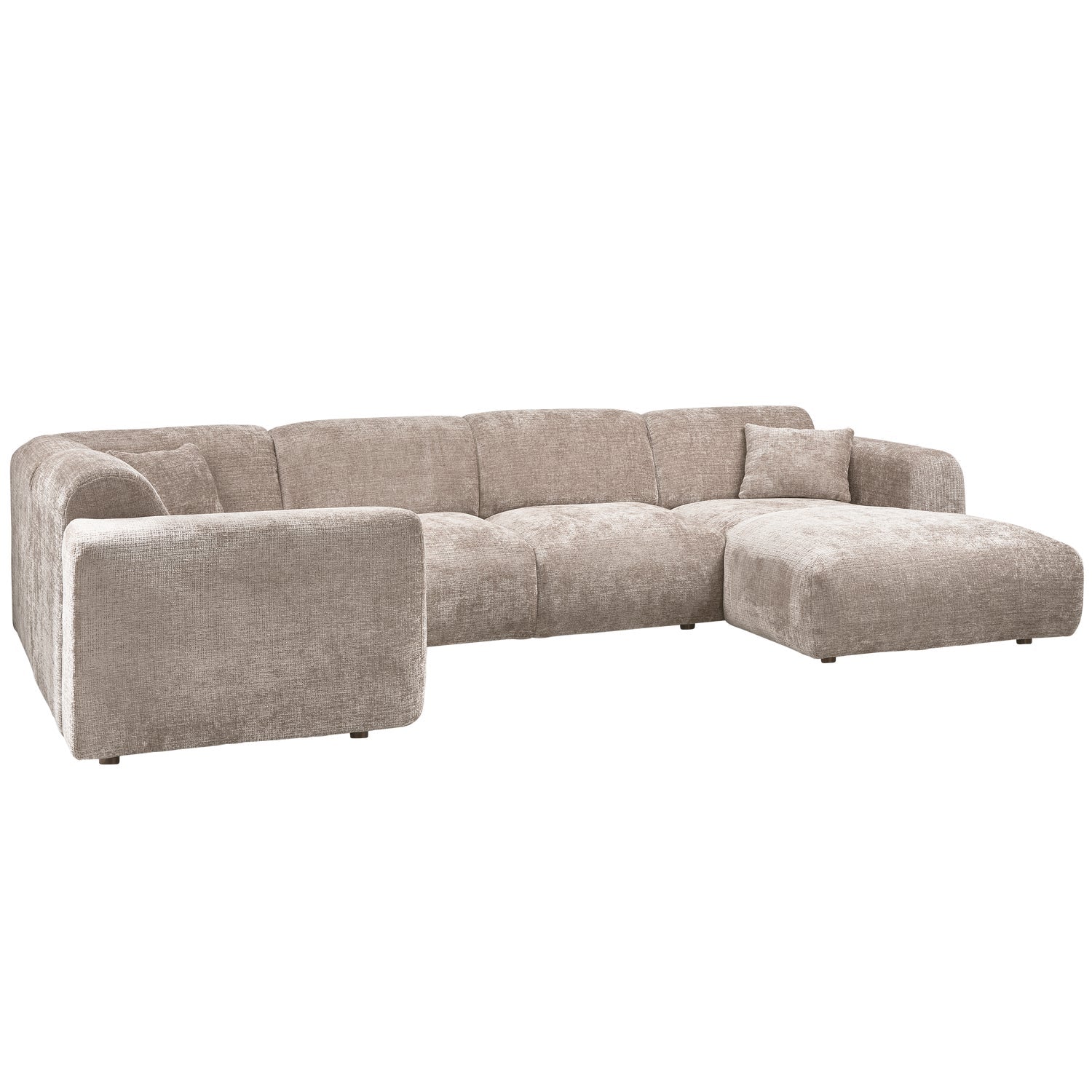 Panoramawinkelsofa links CLOUD beige