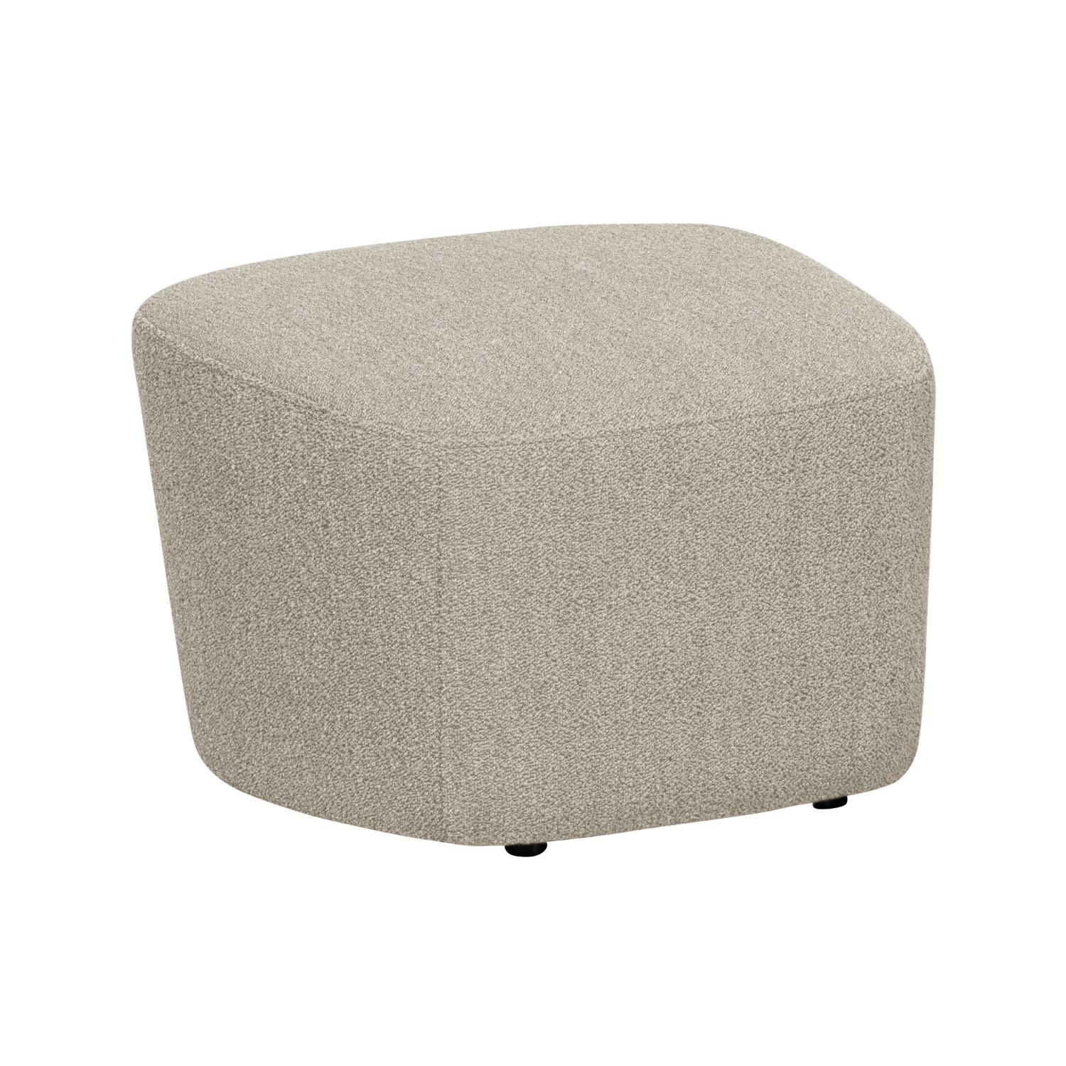 Puf LOFTY beżowy bouclé – Woood