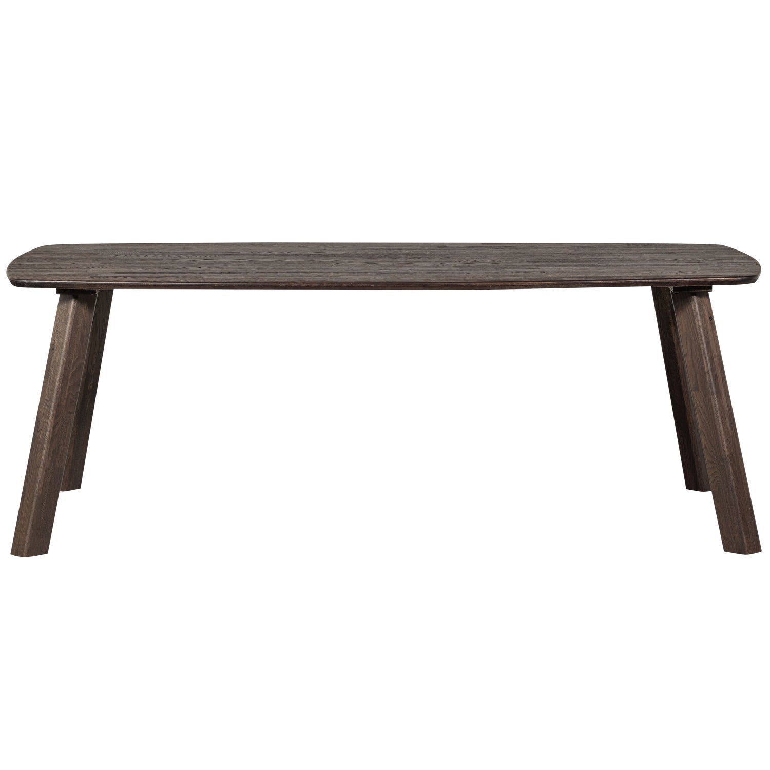 Dark brown oval table TABLO