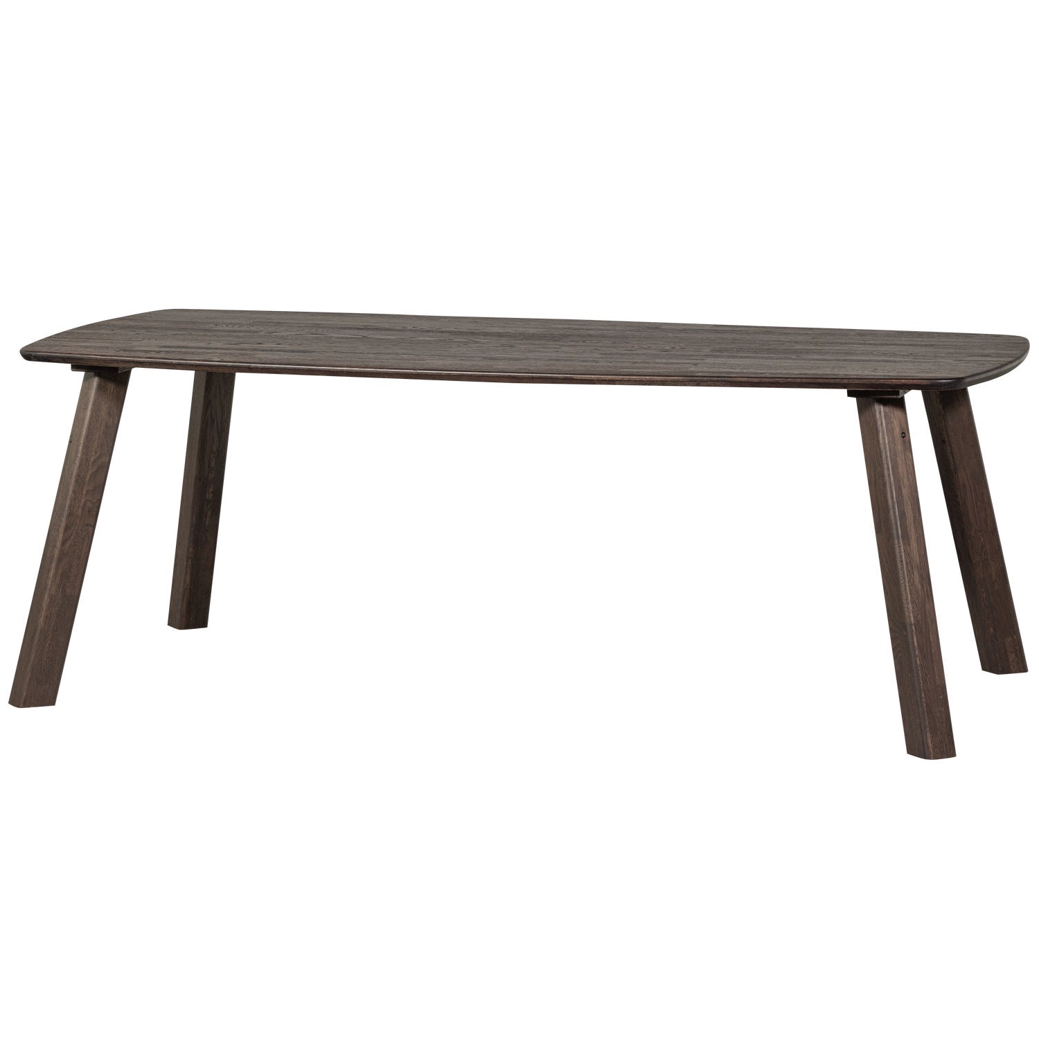 Dark brown oval table TABLO