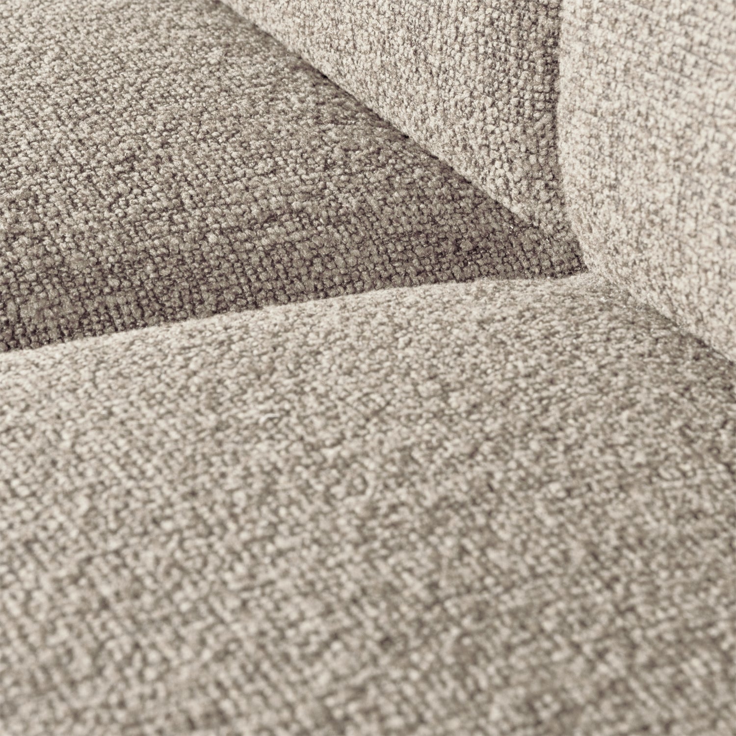 Modulsofa MOJO - 1-sitziges Element in beigem Melange Bouclé