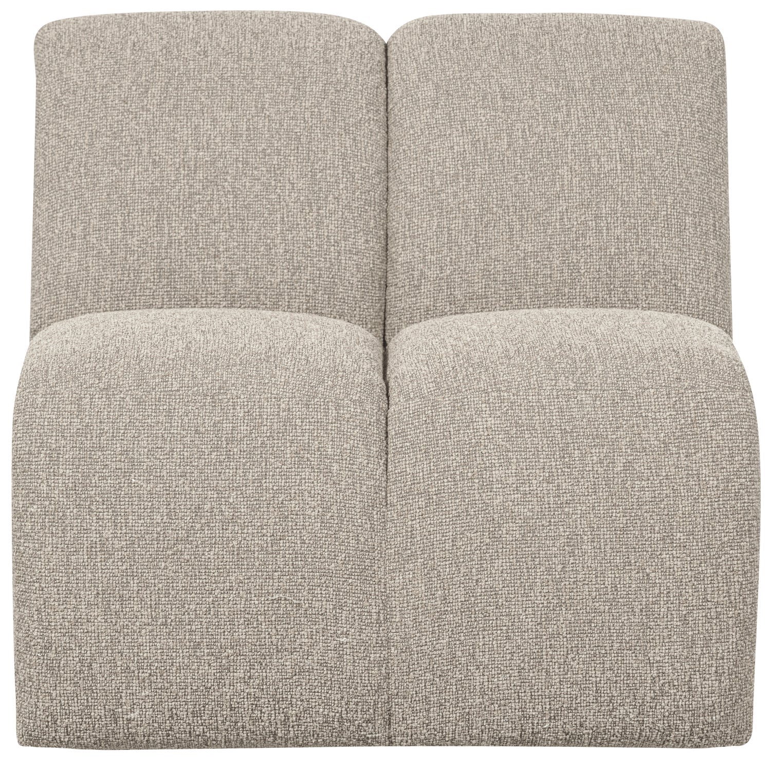Modulsofa MOJO - 1-sitziges Element in beigem Melange Bouclé